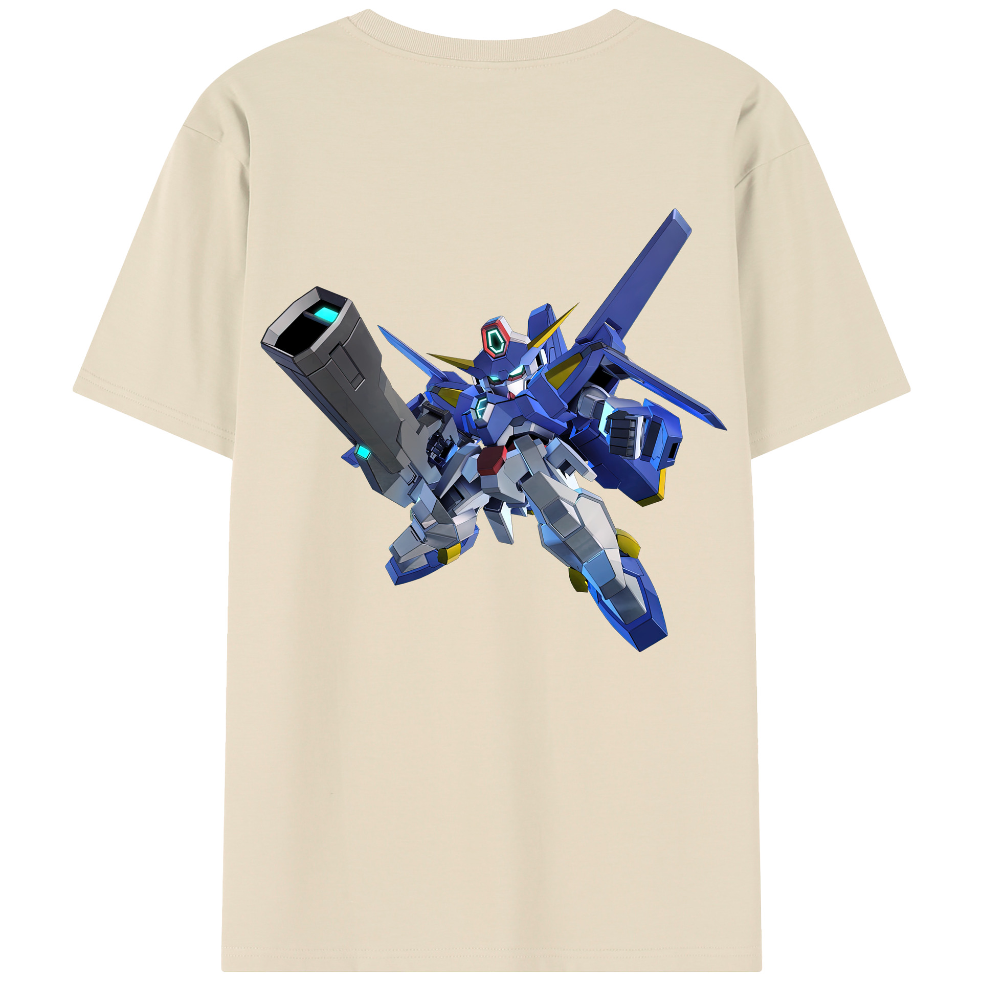 （画像用） 機動戦士ガンダム Mobile Suit Gundam 綿100％半袖Tシャツ（背面プリント）