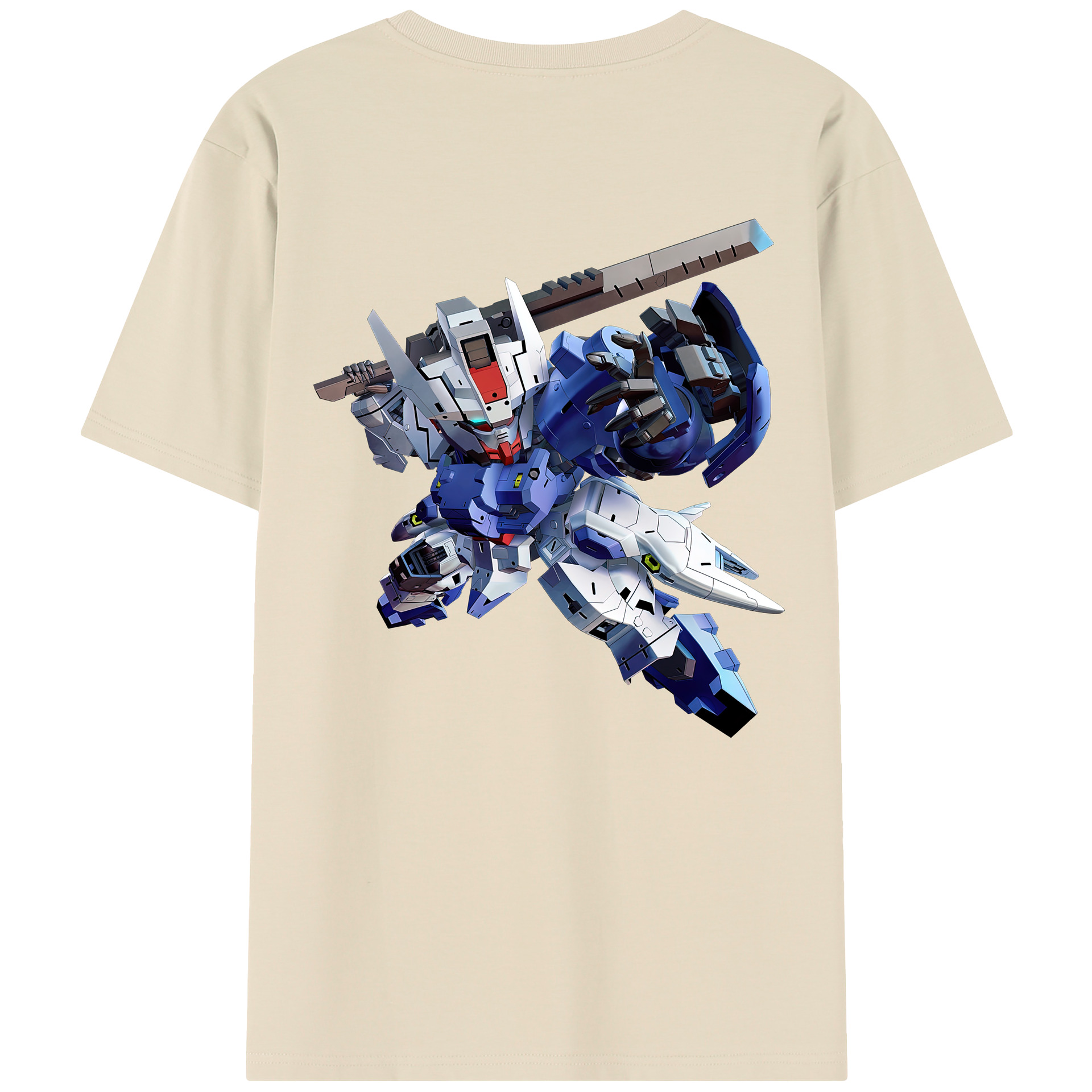 （画像用） 機動戦士ガンダム Mobile Suit Gundam 綿100％半袖Tシャツ（背面プリント）