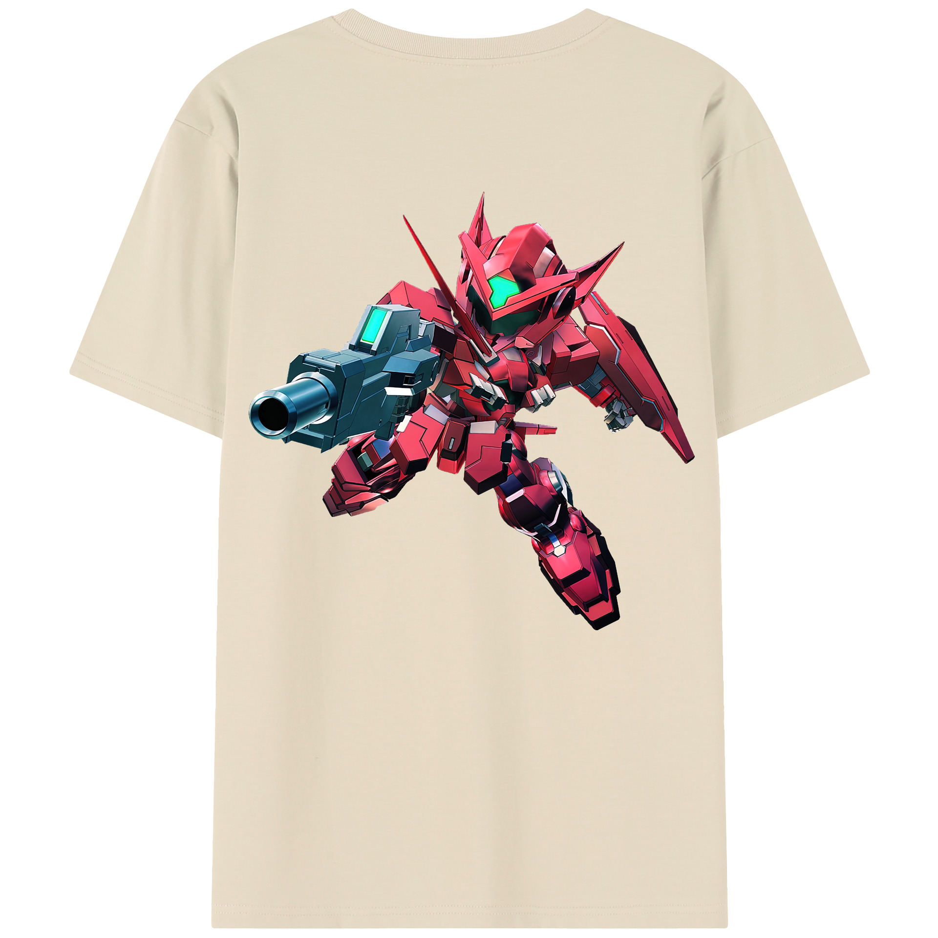 （画像用） 機動戦士ガンダム Mobile Suit Gundam 綿100％半袖Tシャツ（背面プリント）
