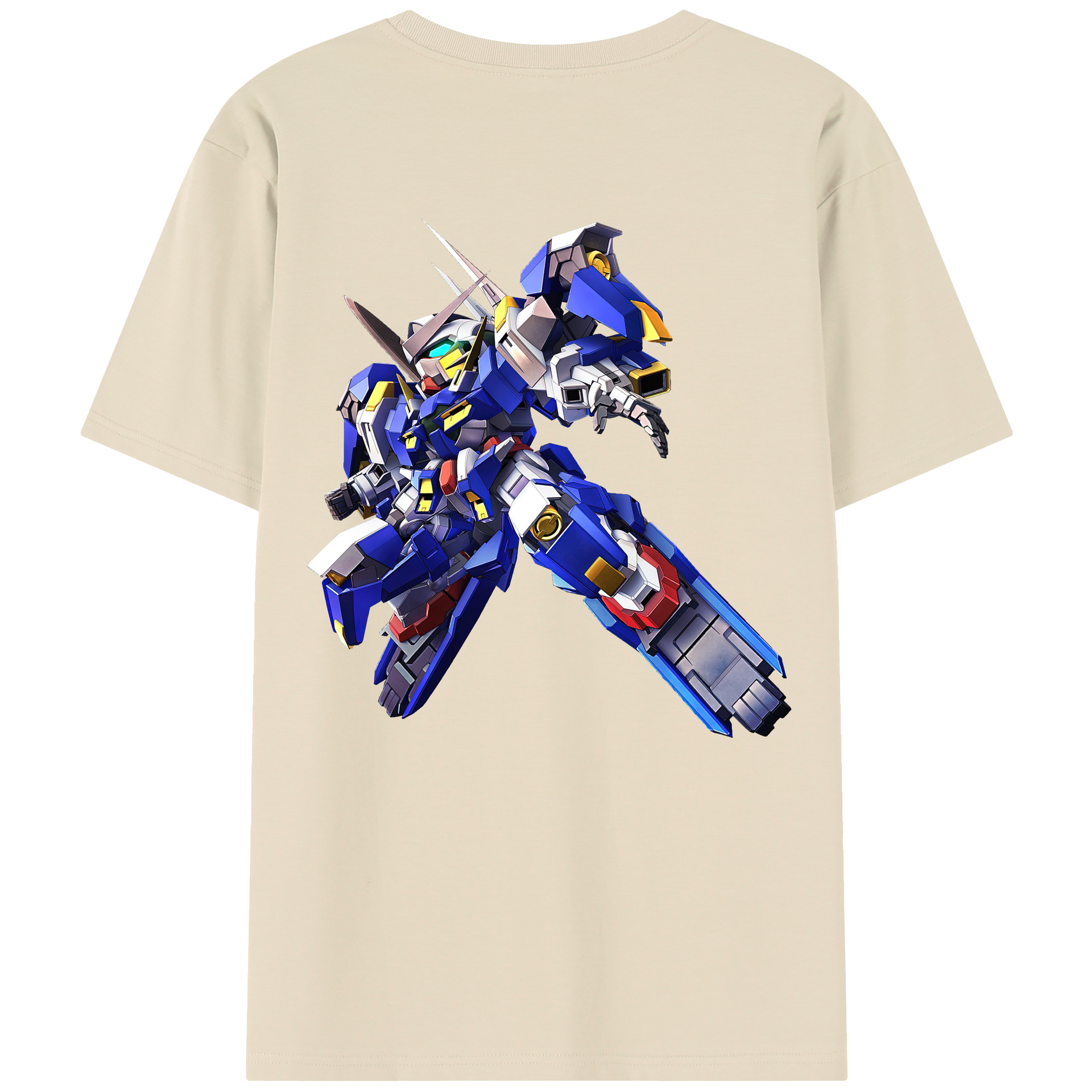 （画像用） 機動戦士ガンダム Mobile Suit Gundam 綿100％半袖Tシャツ（背面プリント）