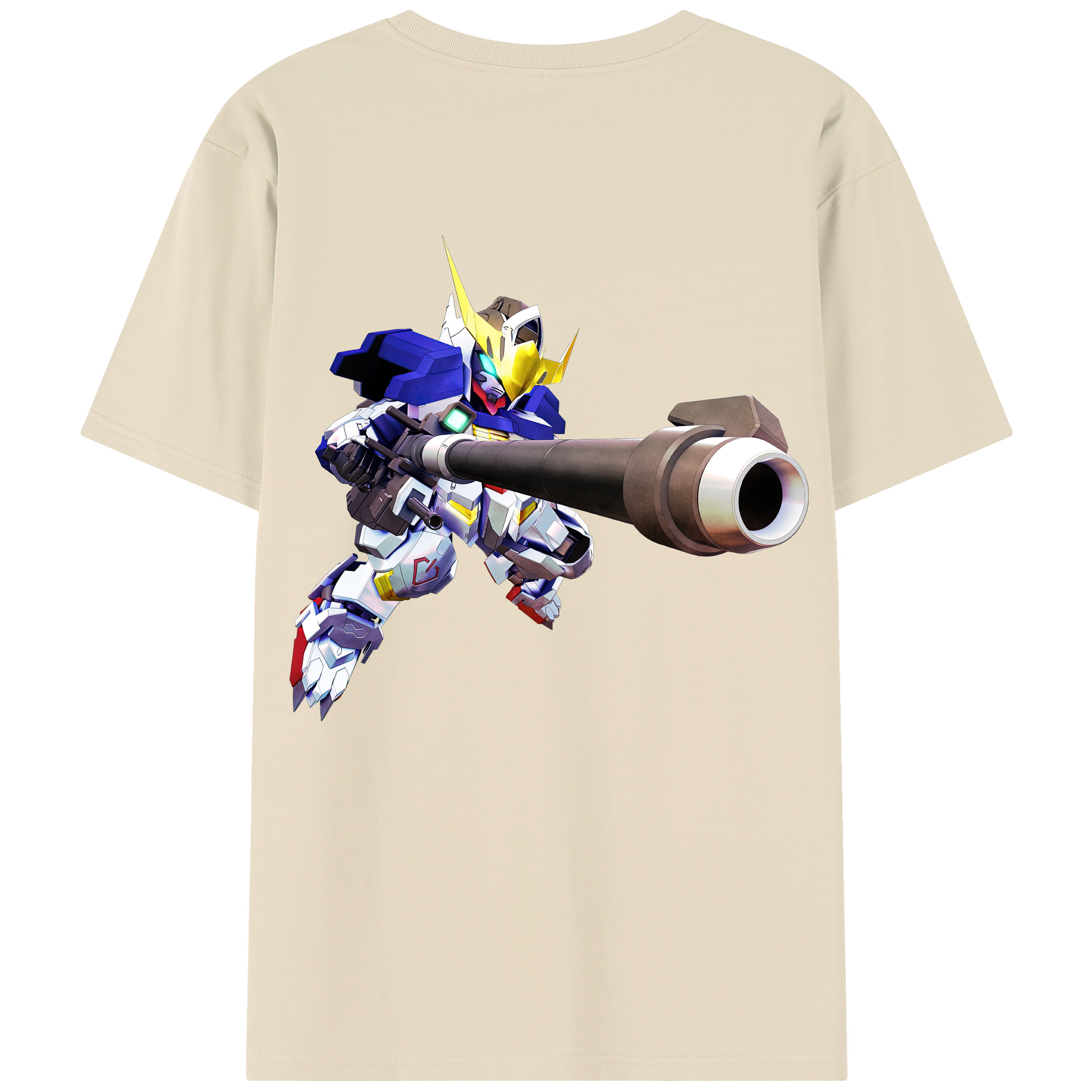 （画像用） 機動戦士ガンダム Mobile Suit Gundam 綿100％半袖Tシャツ（背面プリント）