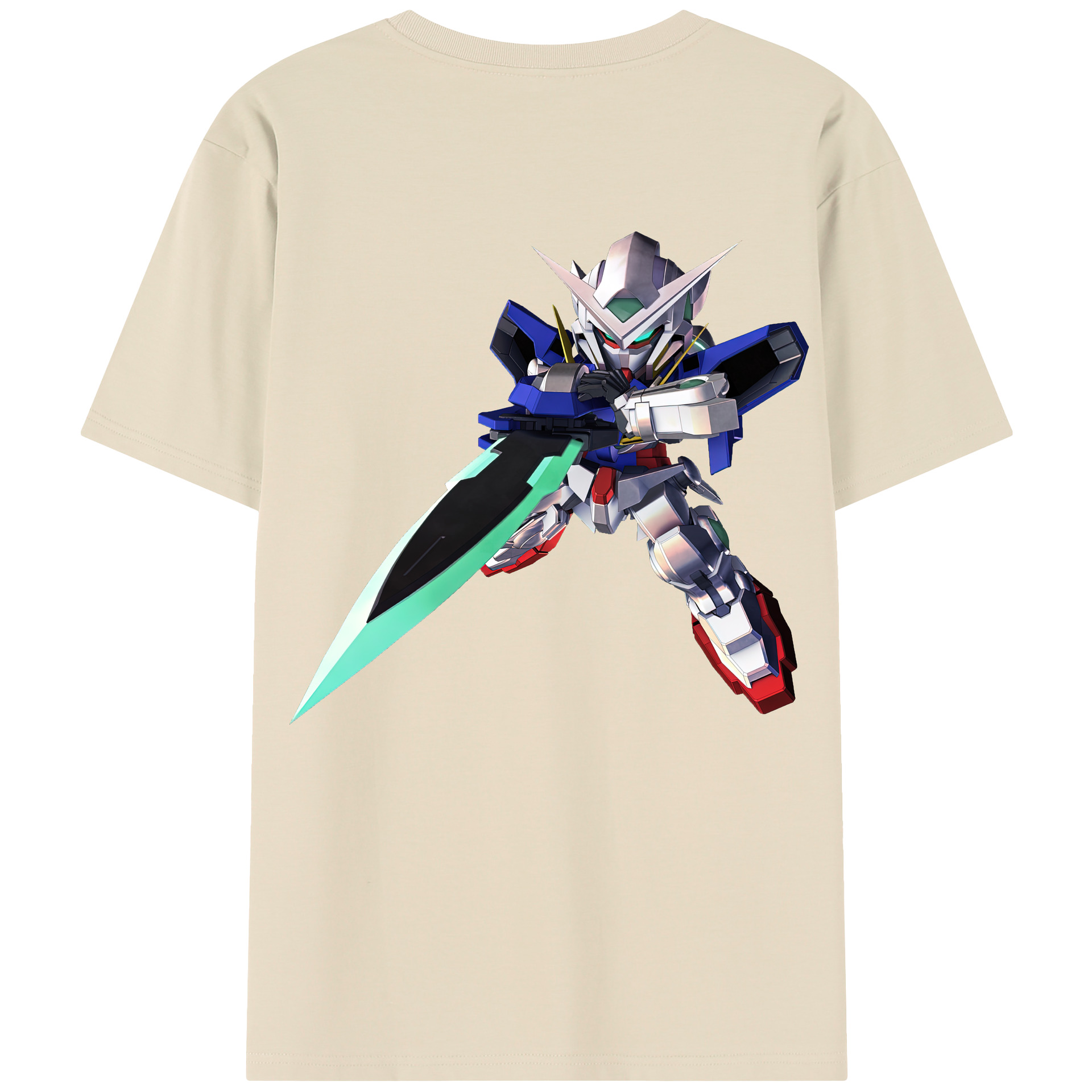 （画像用） 機動戦士ガンダム Mobile Suit Gundam 綿100％半袖Tシャツ（背面プリント）