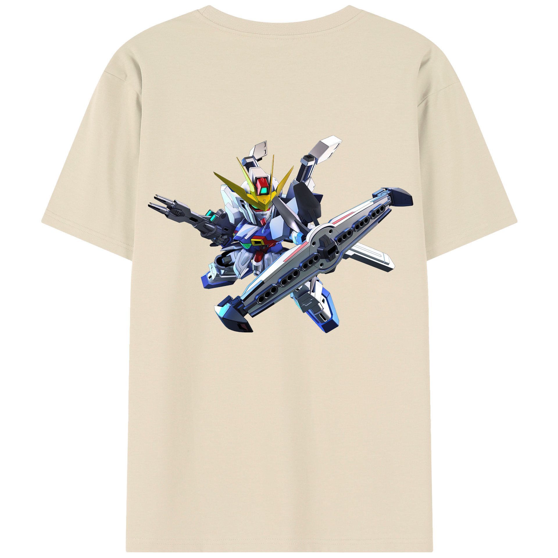 （画像用） 機動戦士ガンダム Mobile Suit Gundam 綿100％半袖Tシャツ（背面プリント）