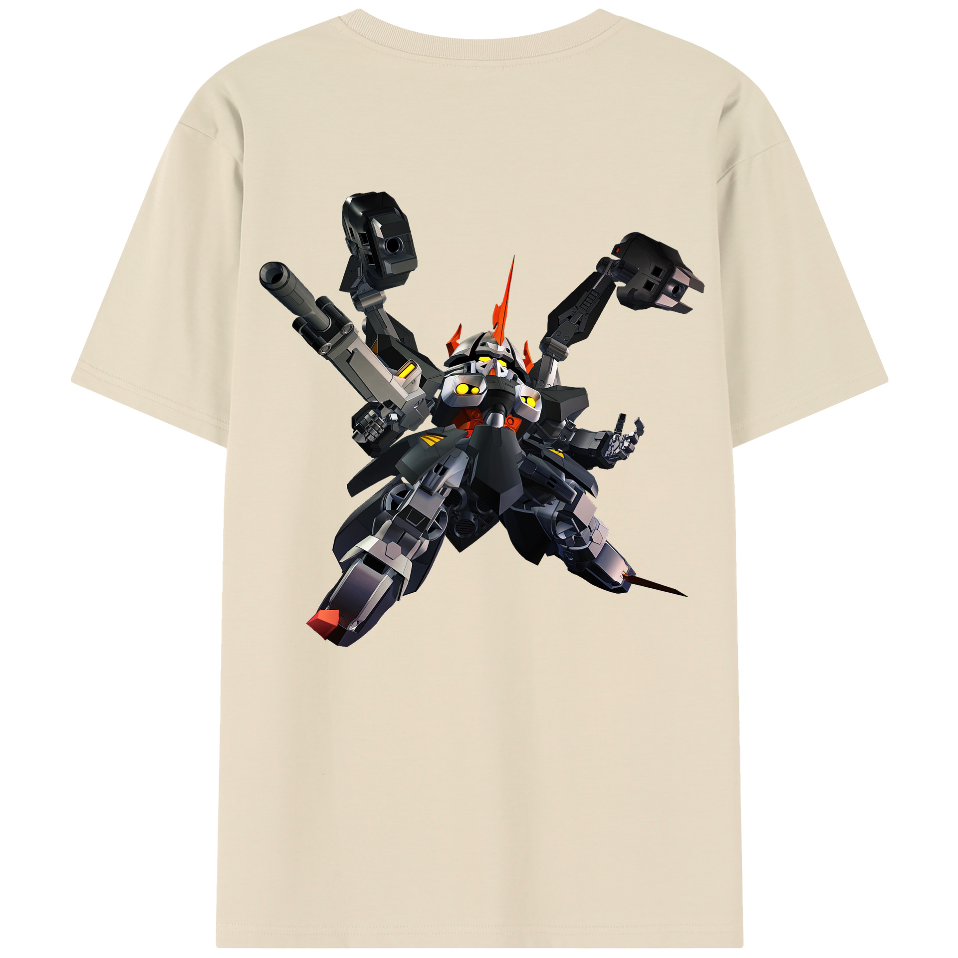 （画像用） 機動戦士ガンダム Mobile Suit Gundam 綿100％半袖Tシャツ（背面プリント）
