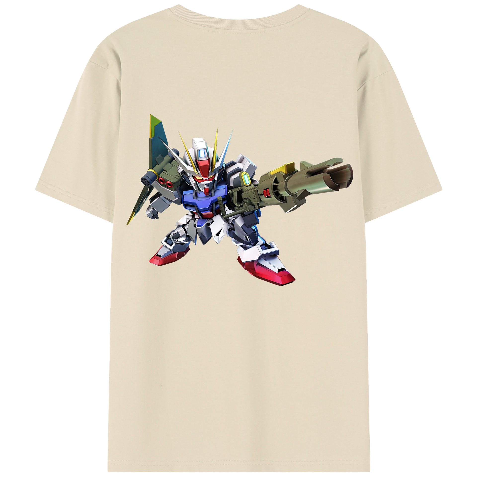 （画像用） 機動戦士ガンダム Mobile Suit Gundam 綿100％半袖Tシャツ（背面プリント）