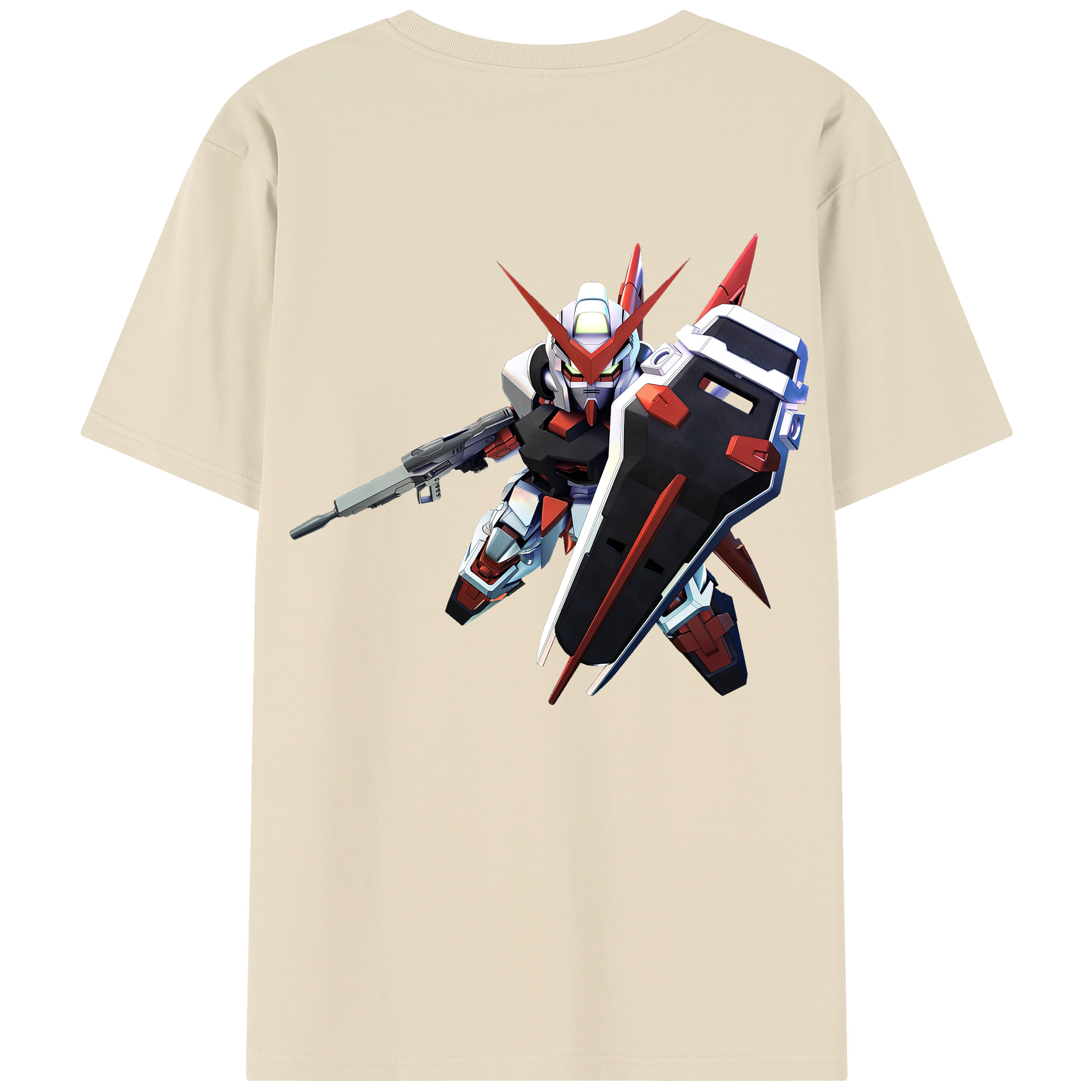 （画像用） 機動戦士ガンダム Mobile Suit Gundam 綿100％半袖Tシャツ（背面プリント）