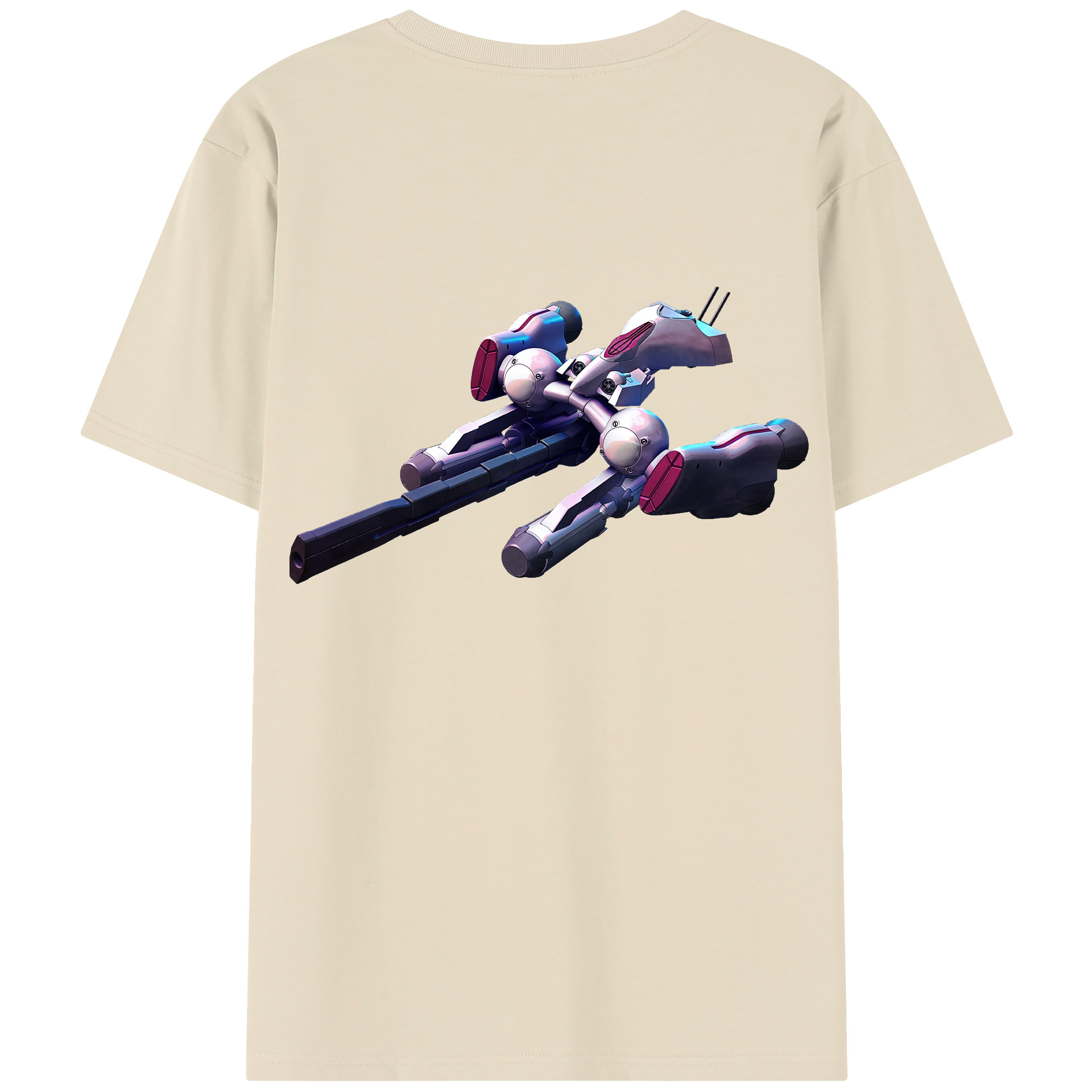 （画像用） 機動戦士ガンダム Mobile Suit Gundam 綿100％半袖Tシャツ（背面プリント）