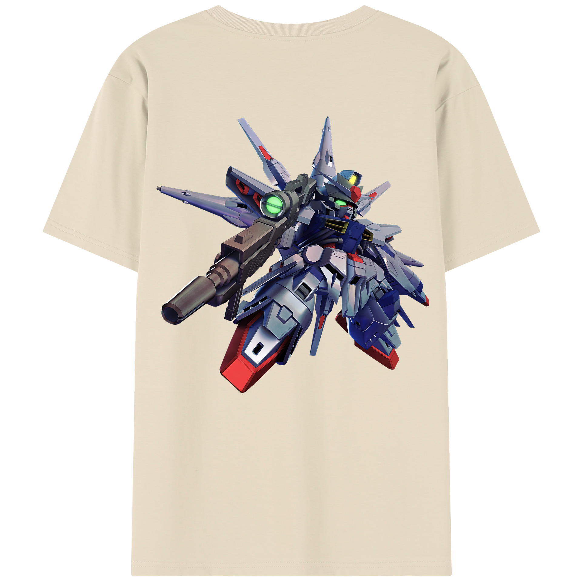 （画像用） 機動戦士ガンダム Mobile Suit Gundam 綿100％半袖Tシャツ（背面プリント）
