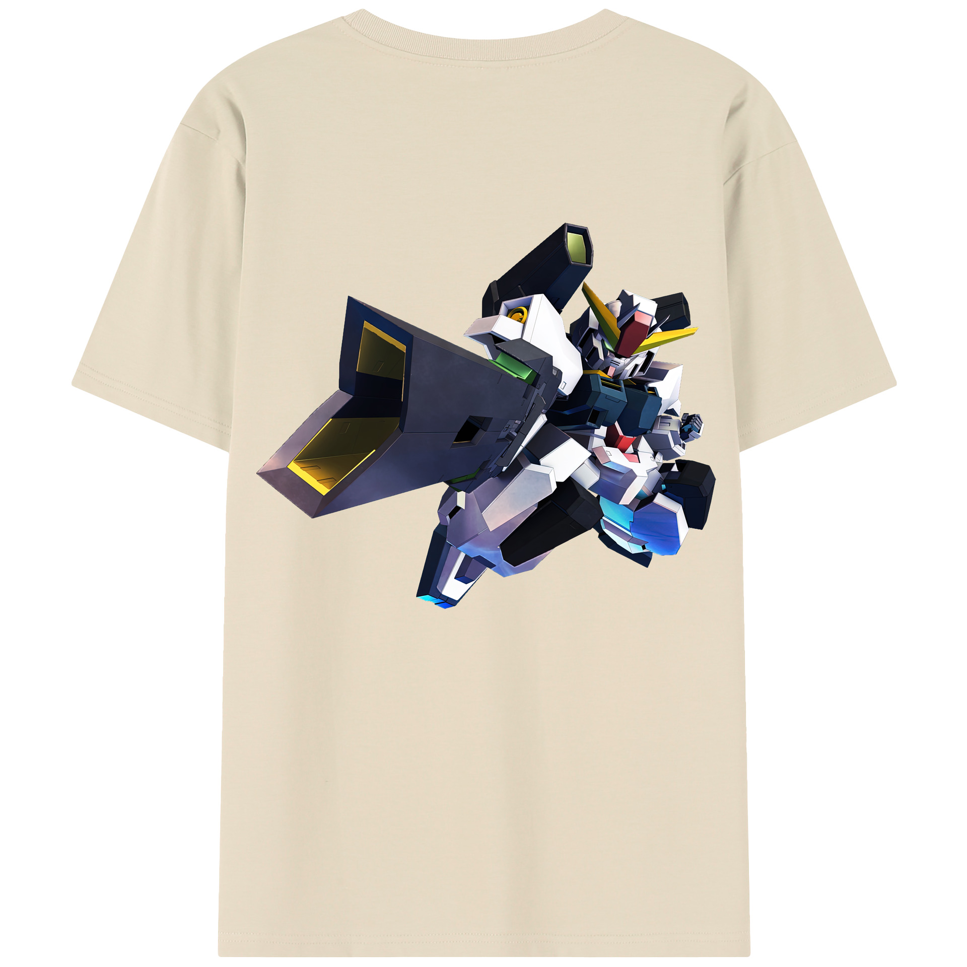 （画像用） 機動戦士ガンダム Mobile Suit Gundam 綿100％半袖Tシャツ（背面プリント）