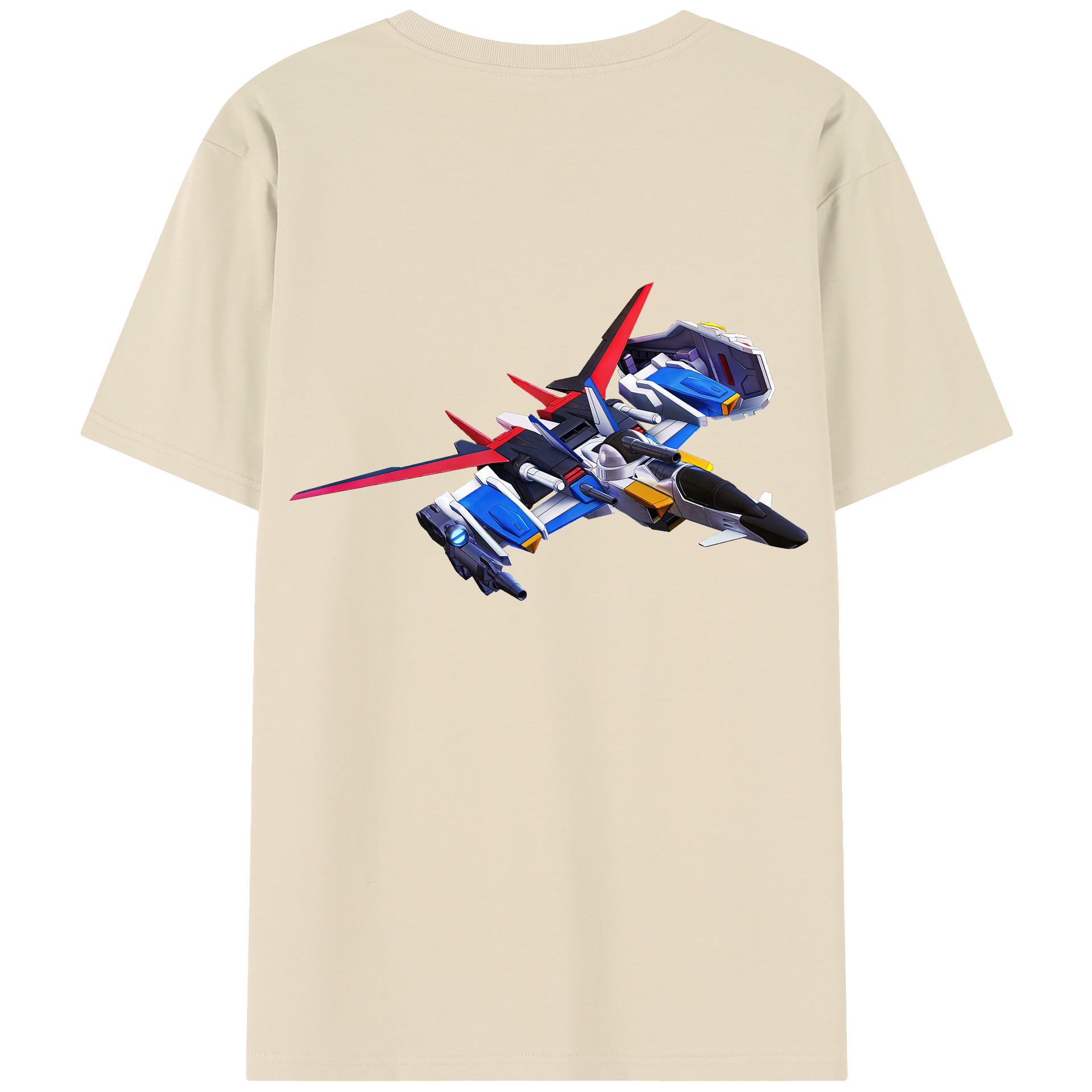 （画像用） 機動戦士ガンダム Mobile Suit Gundam 綿100％半袖Tシャツ（背面プリント）