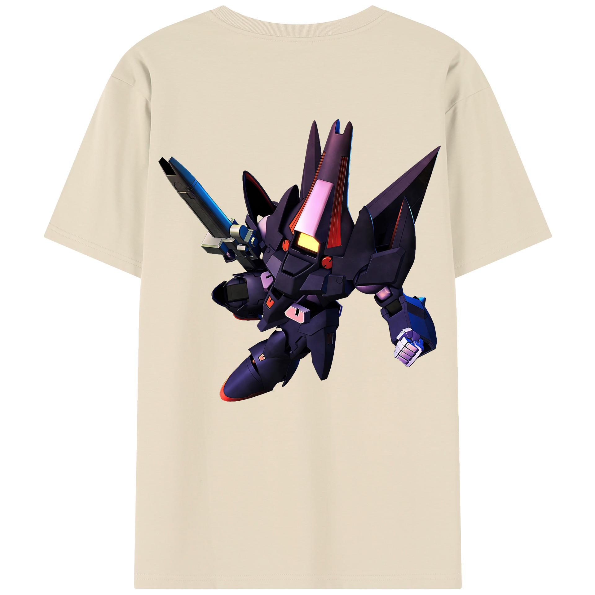 （画像用） 機動戦士ガンダム Mobile Suit Gundam 綿100％半袖Tシャツ（背面プリント）