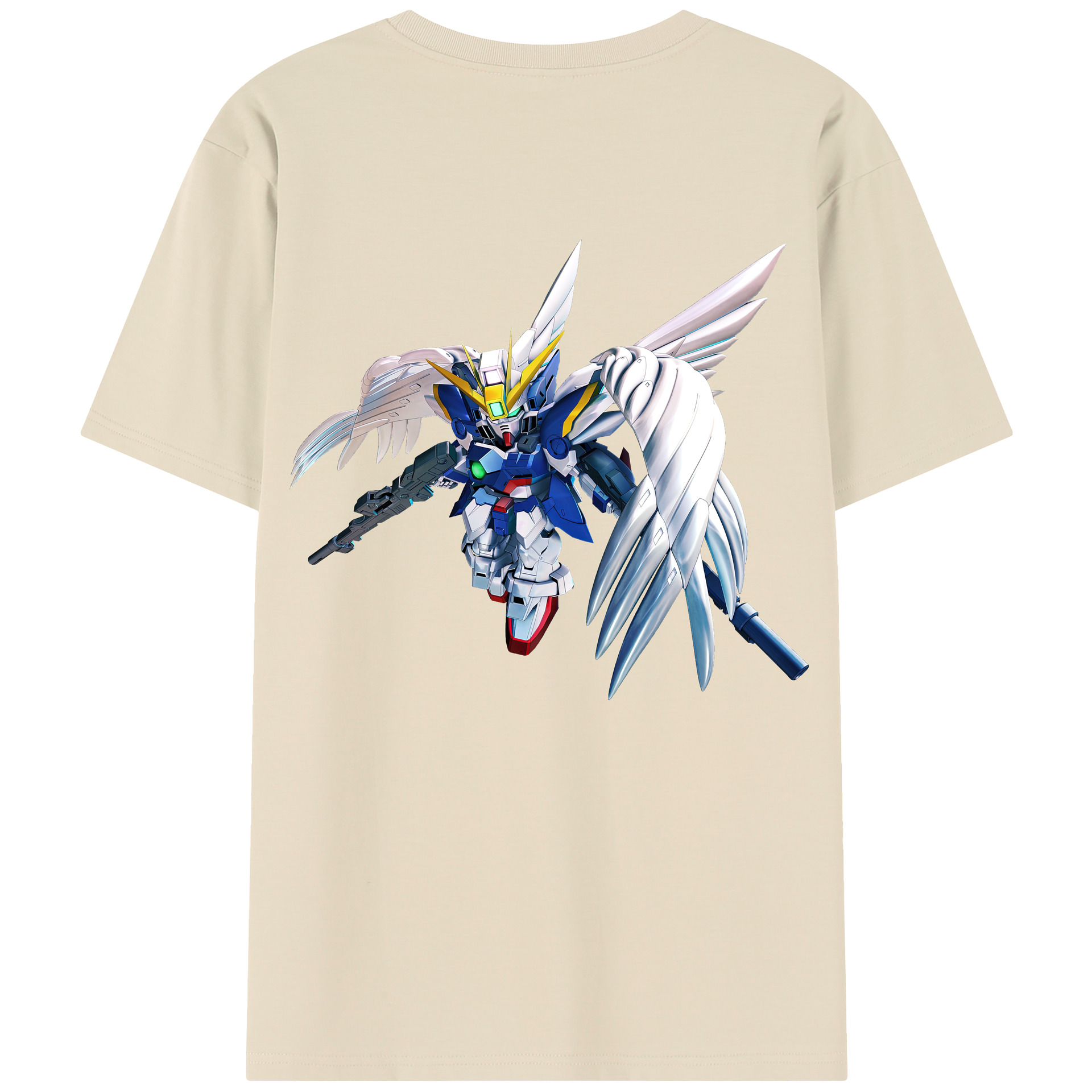 （画像用） 機動戦士ガンダム Mobile Suit Gundam 綿100％半袖Tシャツ（背面プリント）