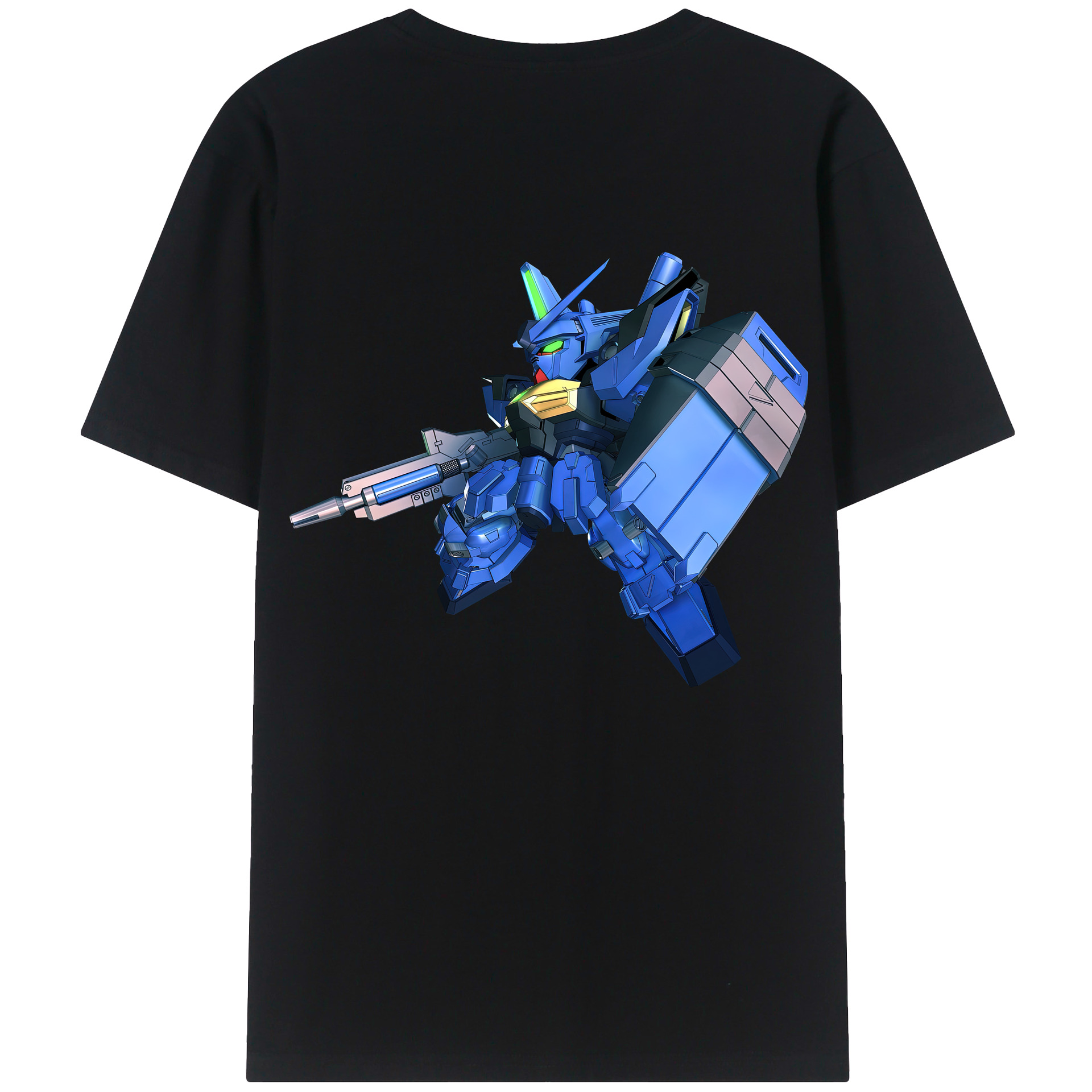 （画像用） 機動戦士ガンダム Mobile Suit Gundam 綿100％半袖Tシャツ（背面プリント）
