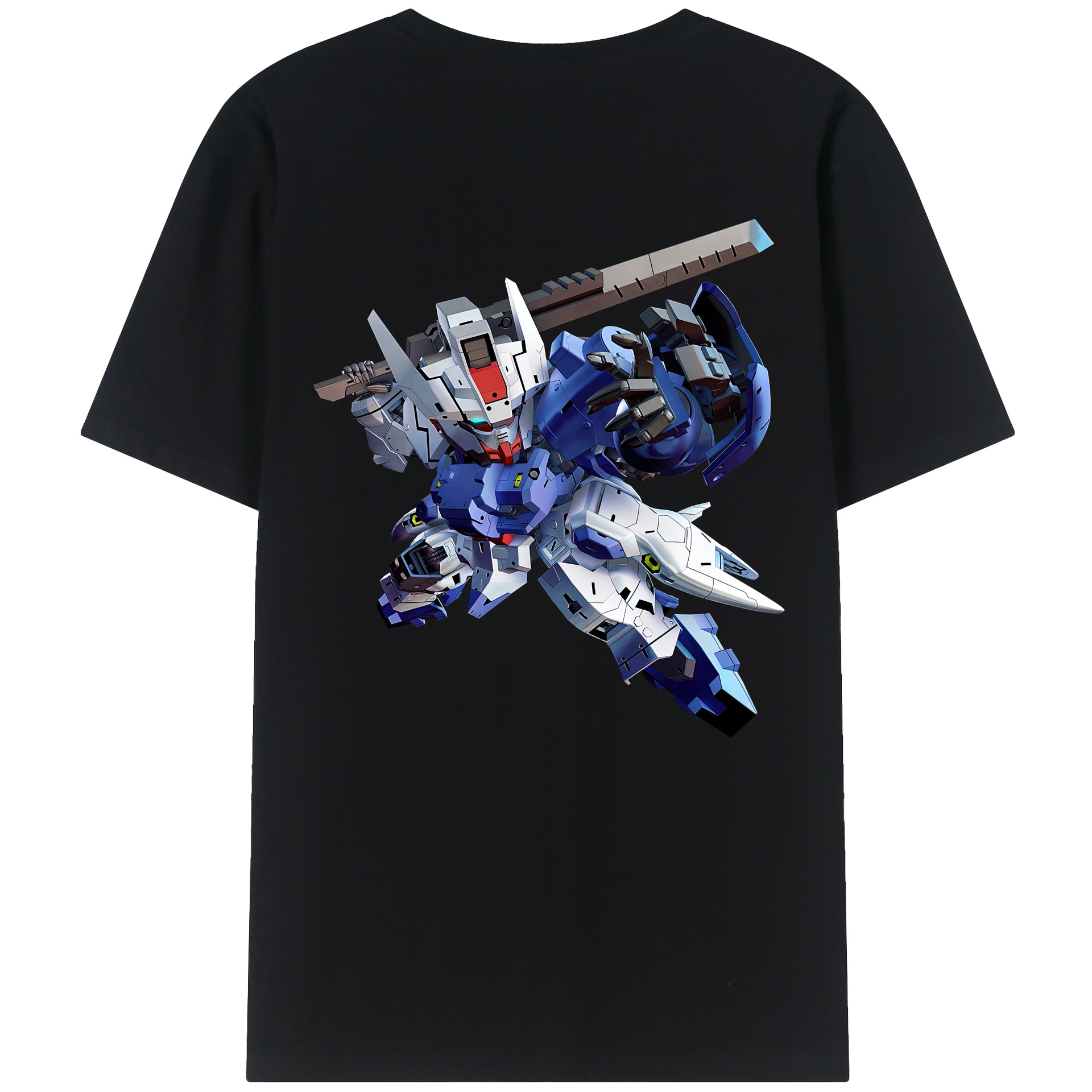 （画像用） 機動戦士ガンダム Mobile Suit Gundam 綿100％半袖Tシャツ（背面プリント）