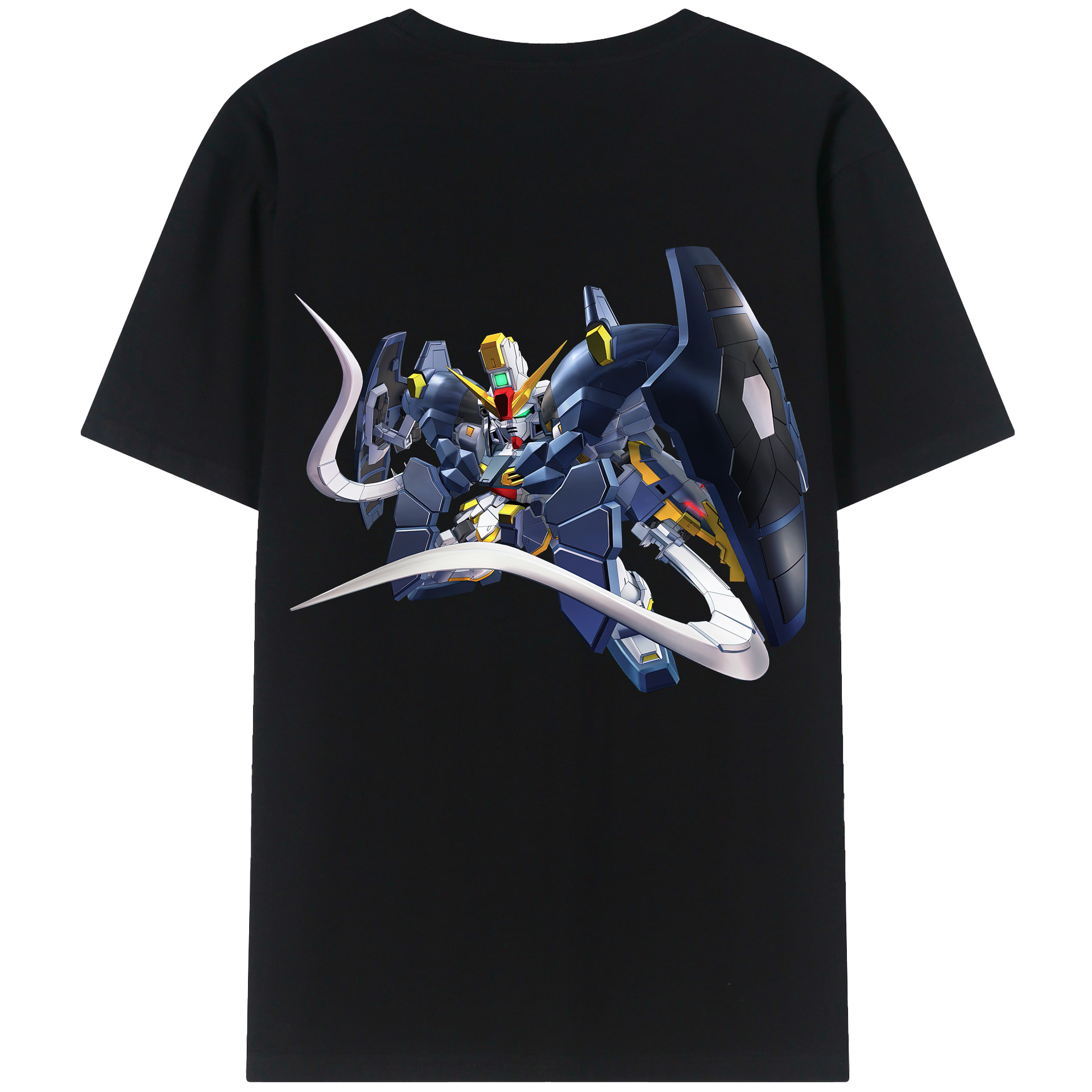 （画像用） 機動戦士ガンダム Mobile Suit Gundam 綿100％半袖Tシャツ（背面プリント）