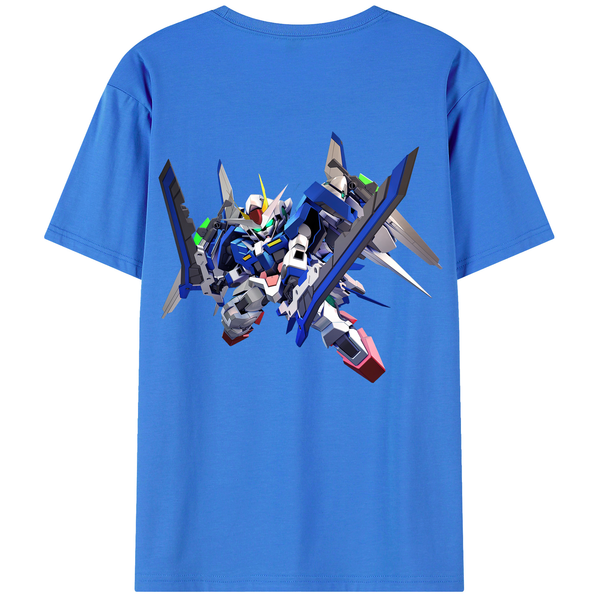 （画像用） 機動戦士ガンダム Mobile Suit Gundam 綿100％半袖Tシャツ（背面プリント）