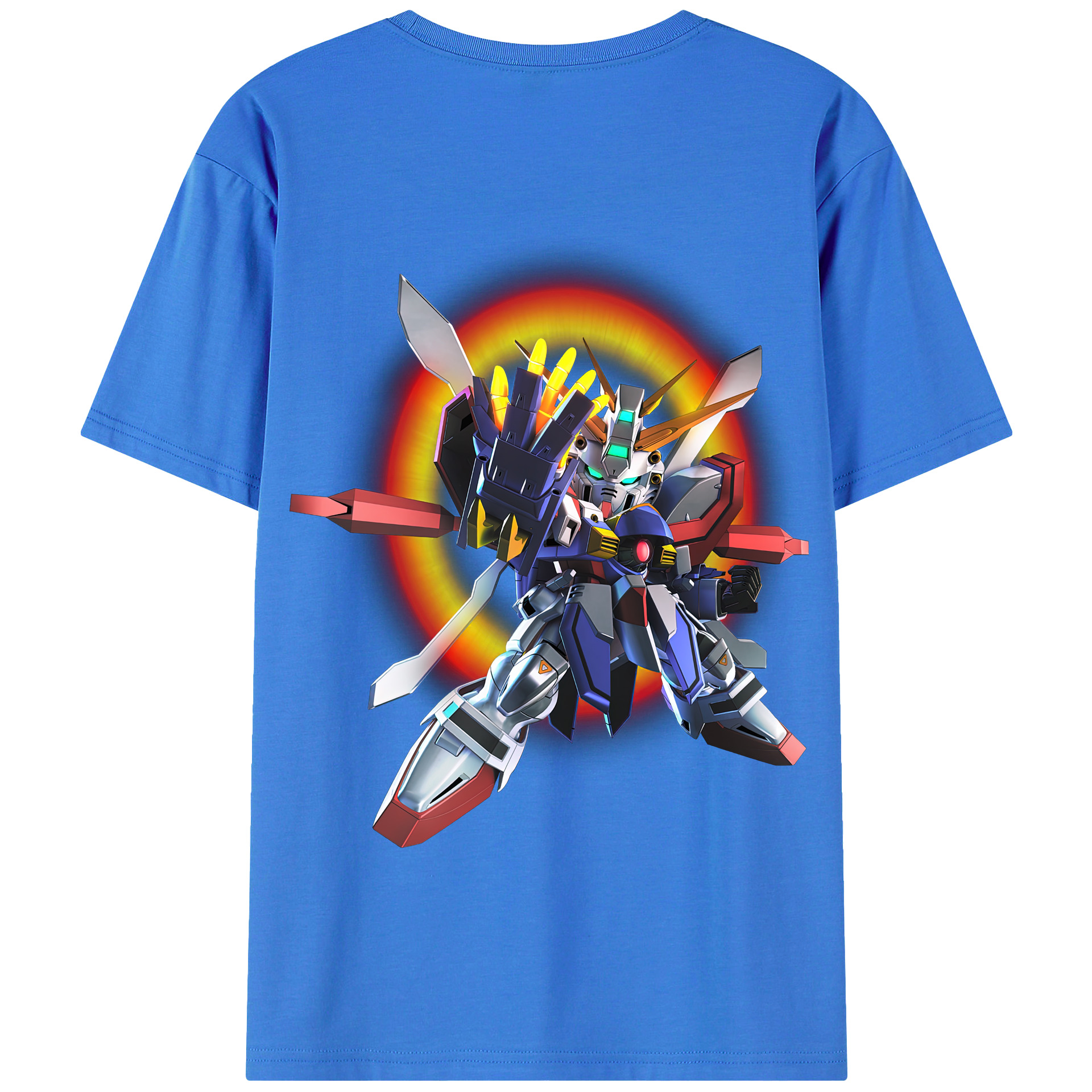 （画像用） 機動戦士ガンダム Mobile Suit Gundam 綿100％半袖Tシャツ（背面プリント）
