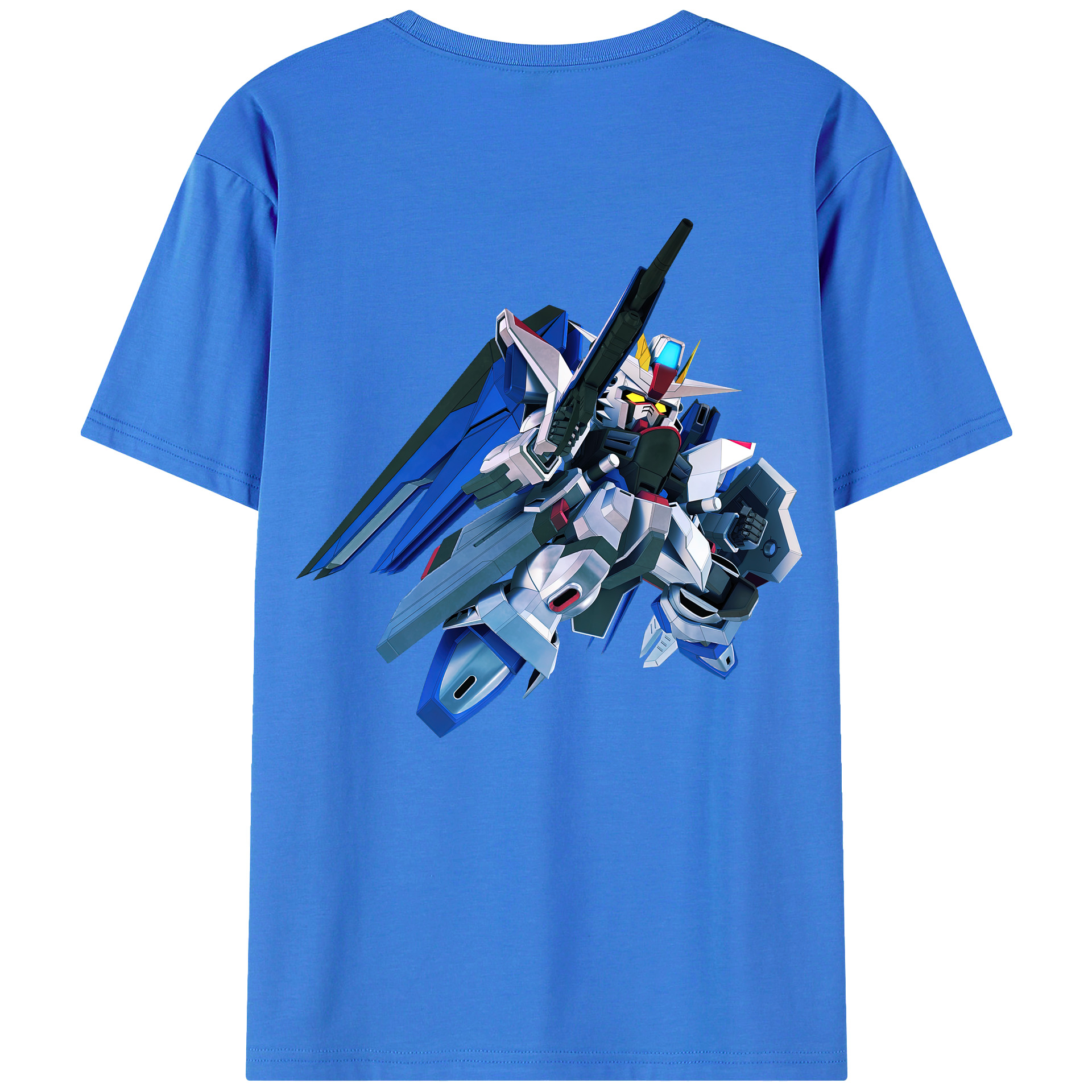 （画像用） 機動戦士ガンダム Mobile Suit Gundam 綿100％半袖Tシャツ（背面プリント）