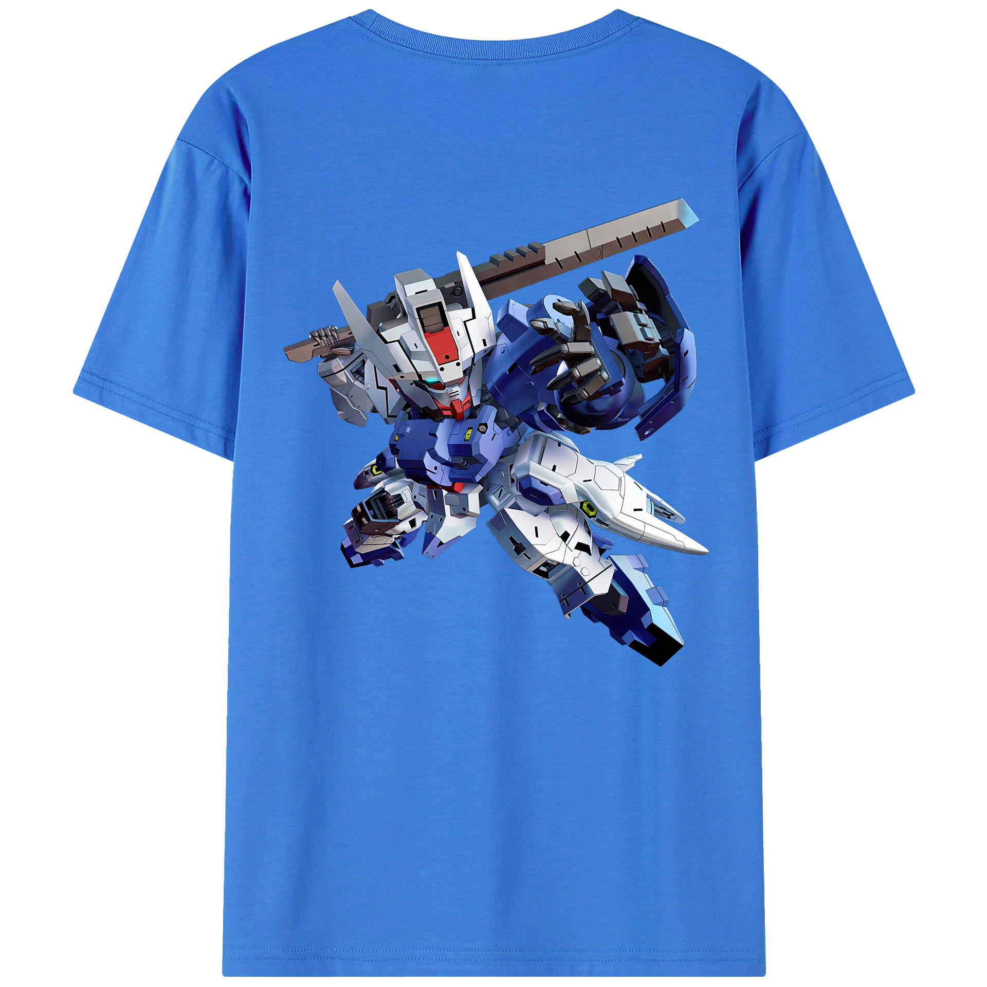 （画像用） 機動戦士ガンダム Mobile Suit Gundam 綿100％半袖Tシャツ（背面プリント）