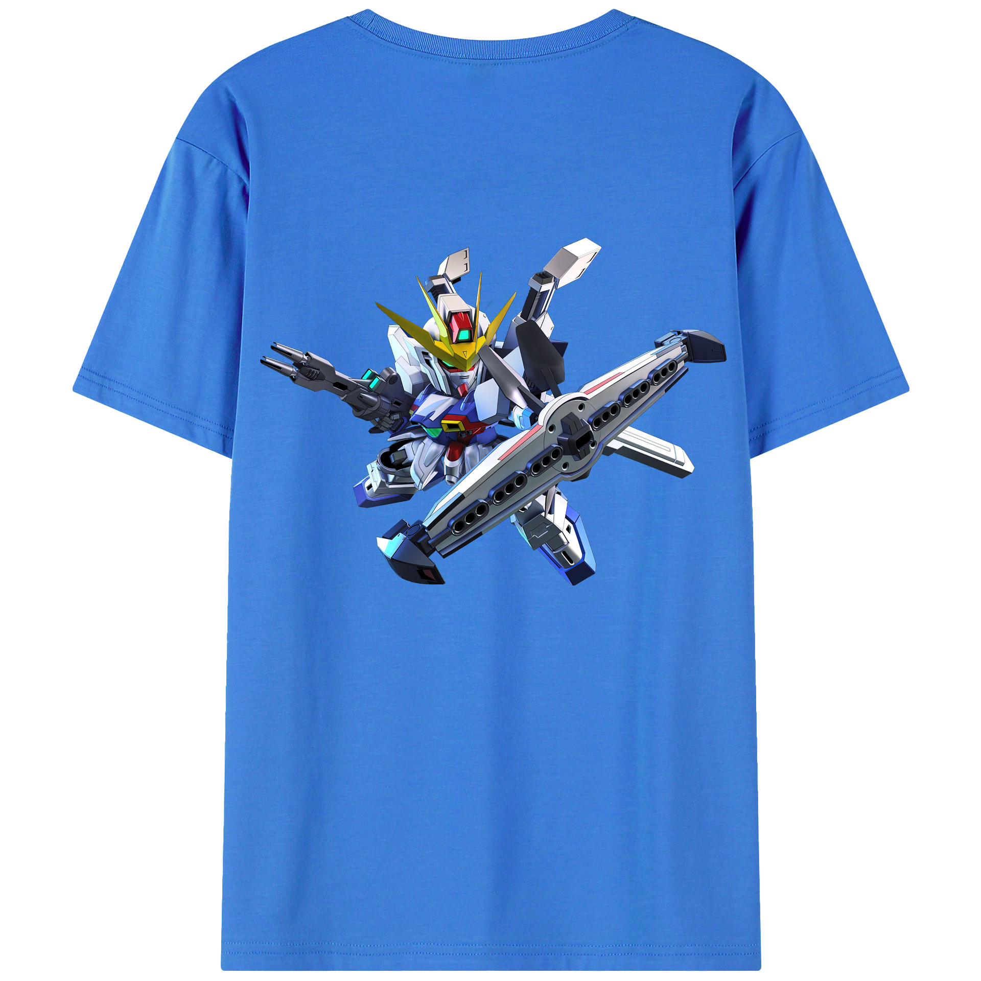 （画像用） 機動戦士ガンダム Mobile Suit Gundam 綿100％半袖Tシャツ（背面プリント）