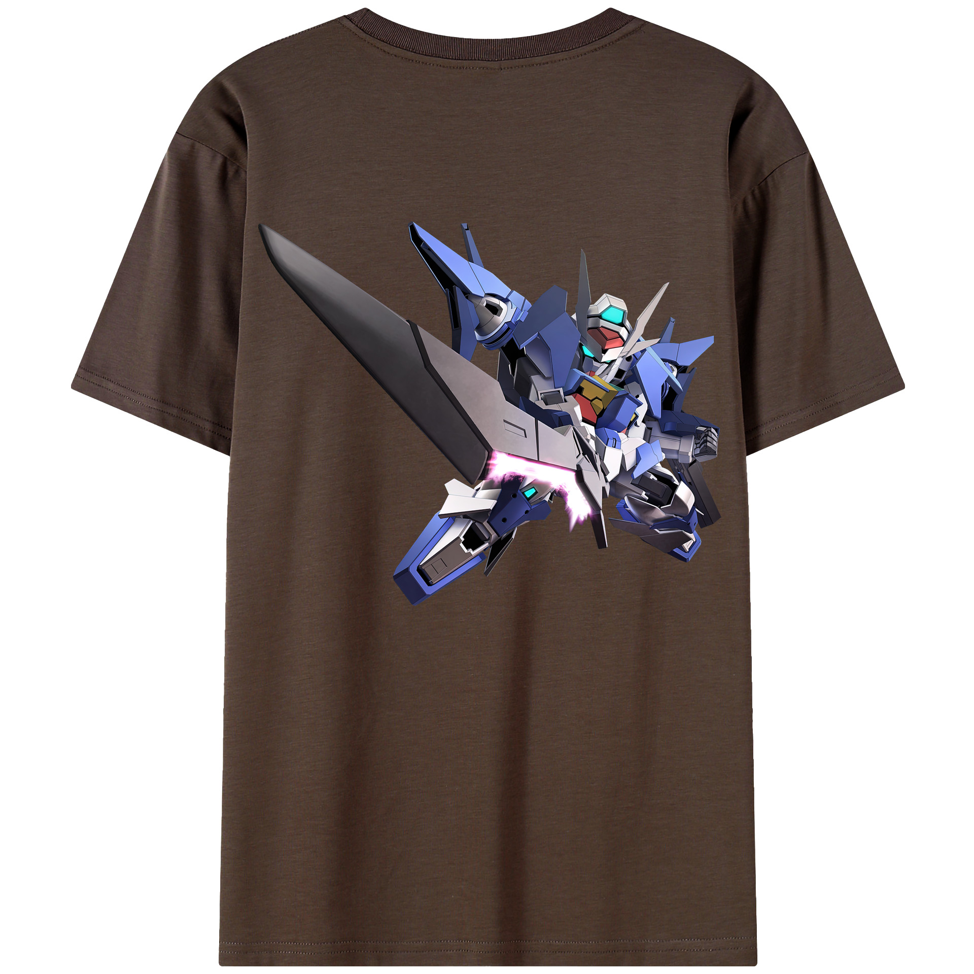 （画像用） 機動戦士ガンダム Mobile Suit Gundam 綿100％半袖Tシャツ（背面プリント）