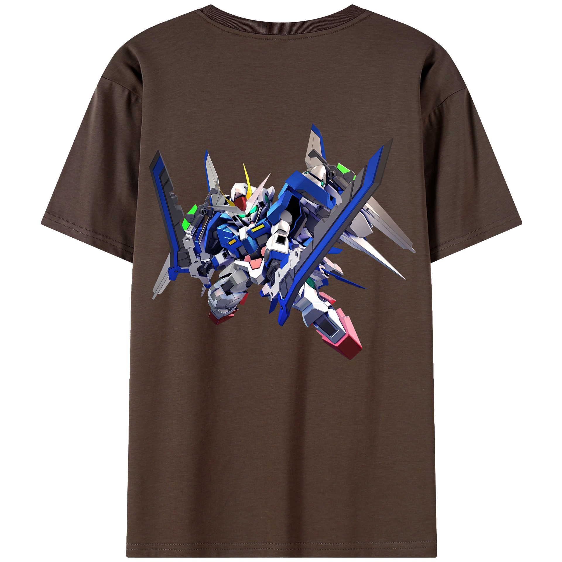（画像用） 機動戦士ガンダム Mobile Suit Gundam 綿100％半袖Tシャツ（背面プリント）