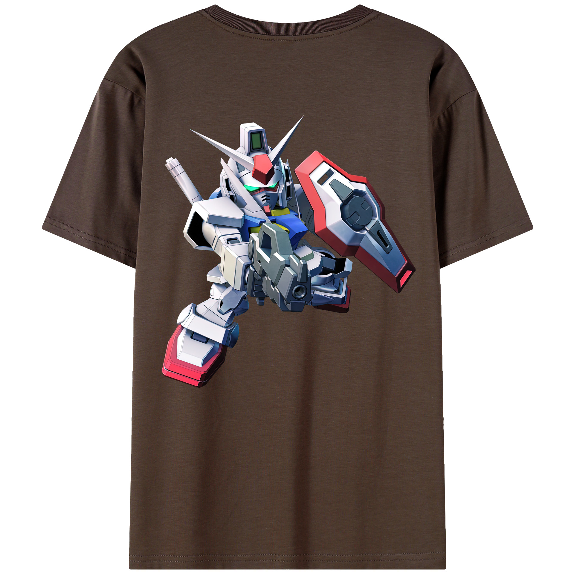 （画像用） 機動戦士ガンダム Mobile Suit Gundam 綿100％半袖Tシャツ（背面プリント）