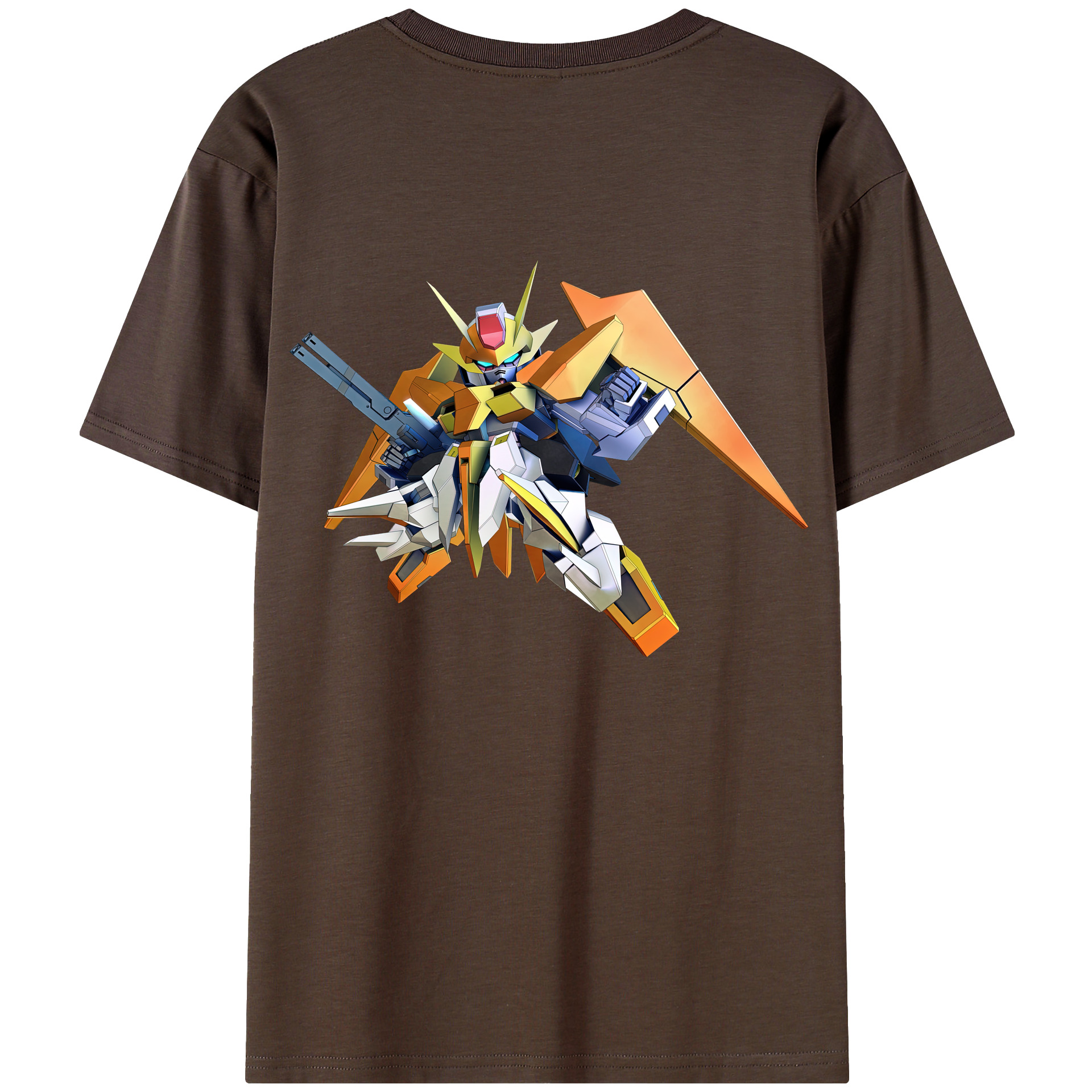 （画像用） 機動戦士ガンダム Mobile Suit Gundam 綿100％半袖Tシャツ（背面プリント）