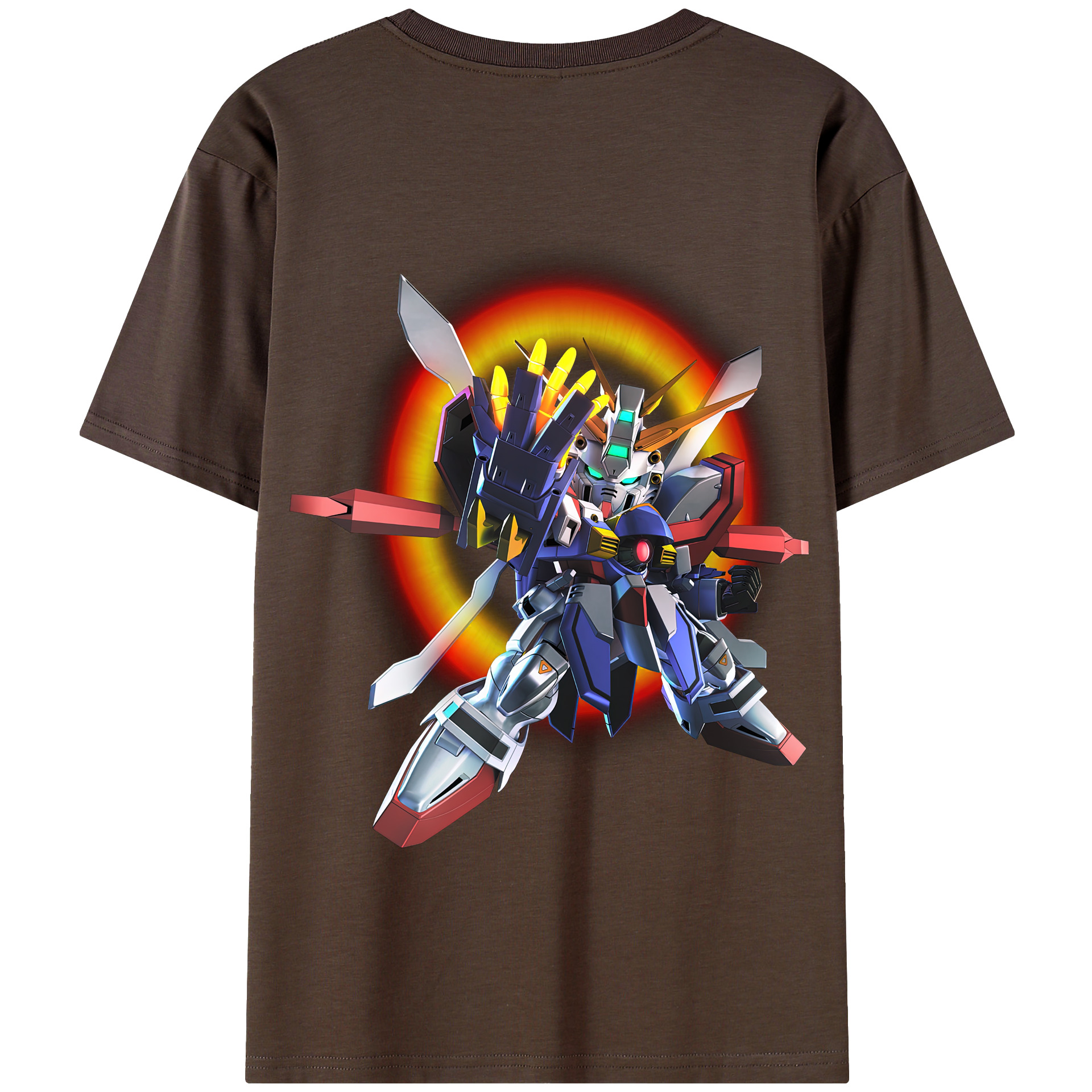 （画像用） 機動戦士ガンダム Mobile Suit Gundam 綿100％半袖Tシャツ（背面プリント）