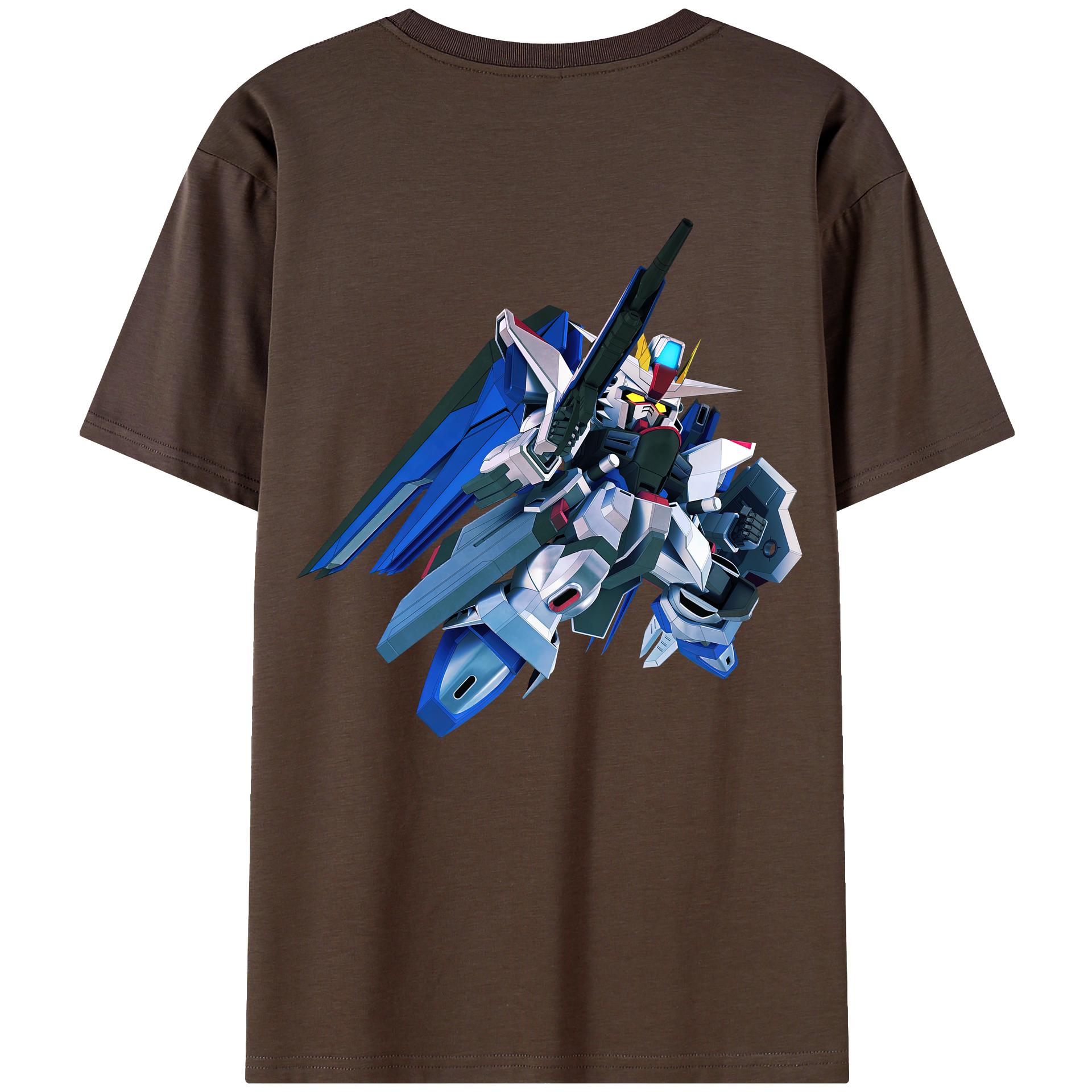 （画像用） 機動戦士ガンダム Mobile Suit Gundam 綿100％半袖Tシャツ（背面プリント）