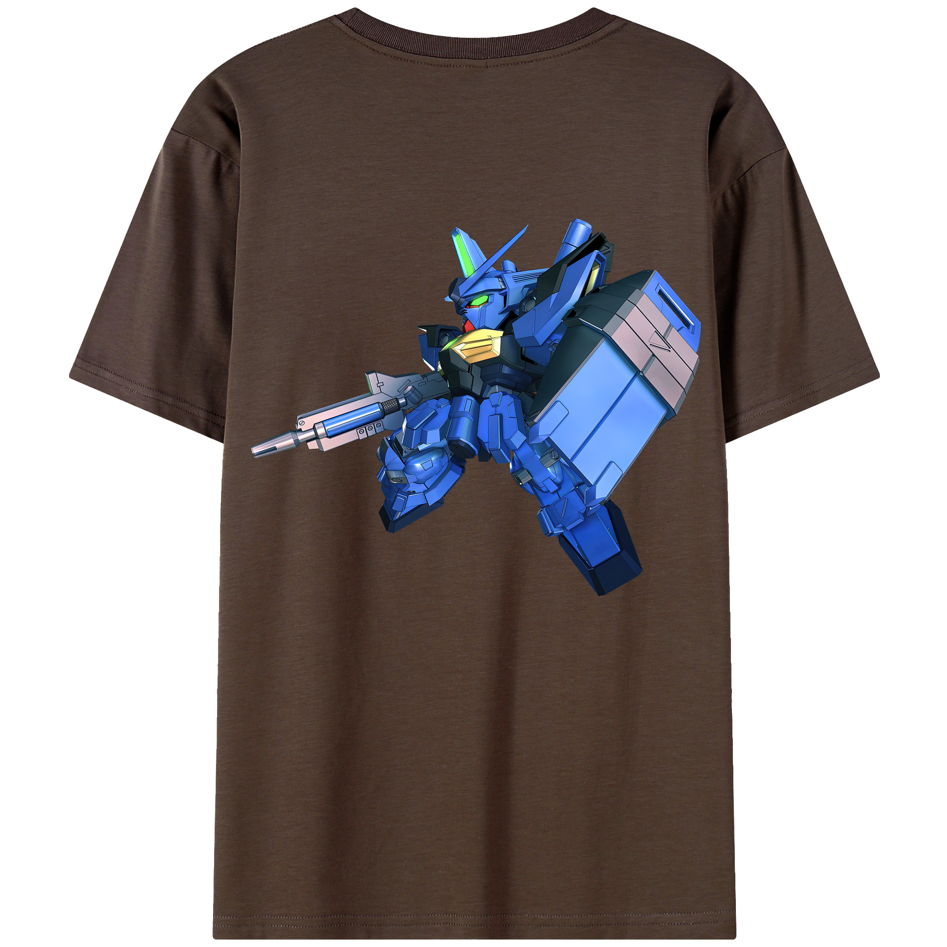（画像用） 機動戦士ガンダム Mobile Suit Gundam 綿100％半袖Tシャツ（背面プリント）