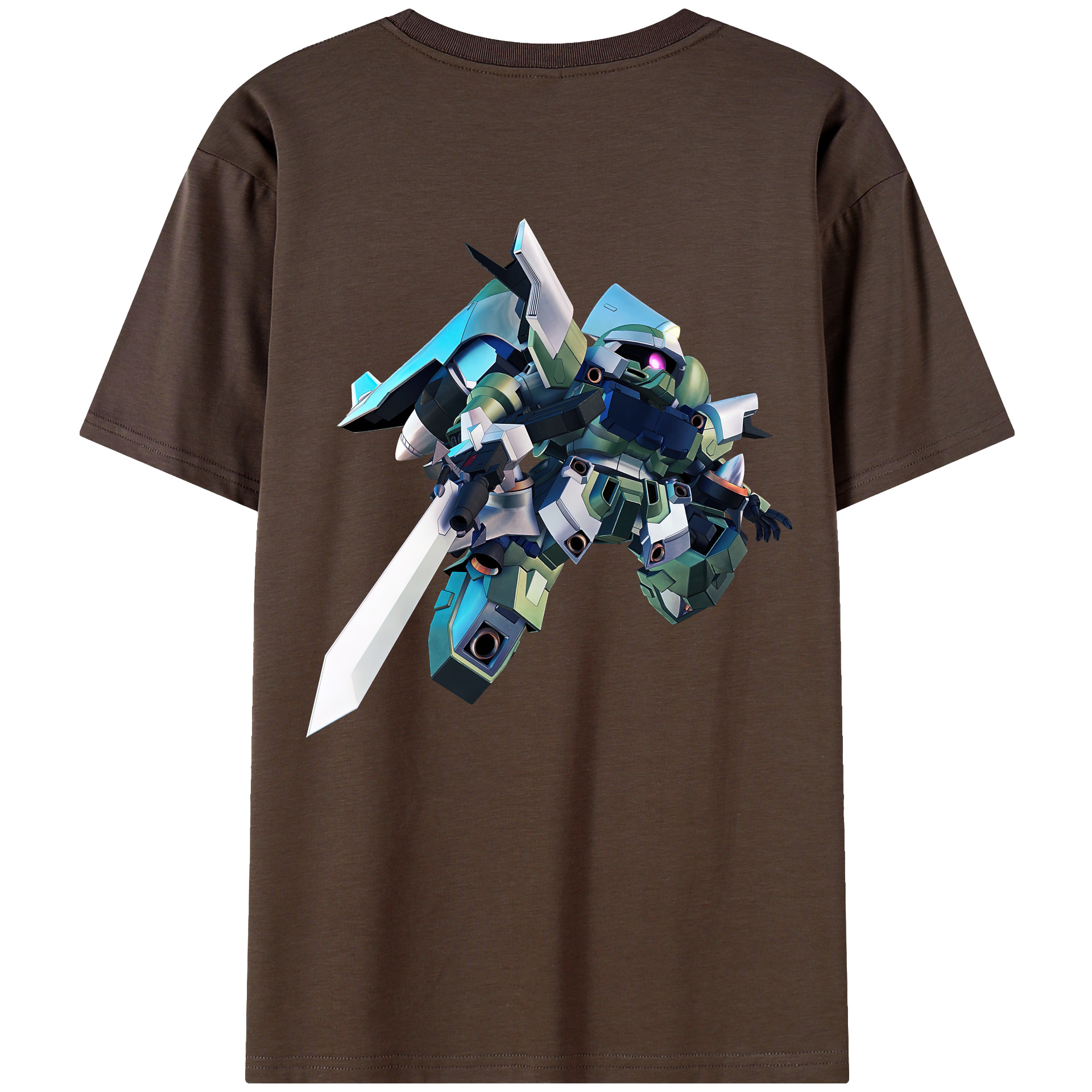 （画像用） 機動戦士ガンダム Mobile Suit Gundam 綿100％半袖Tシャツ（背面プリント）