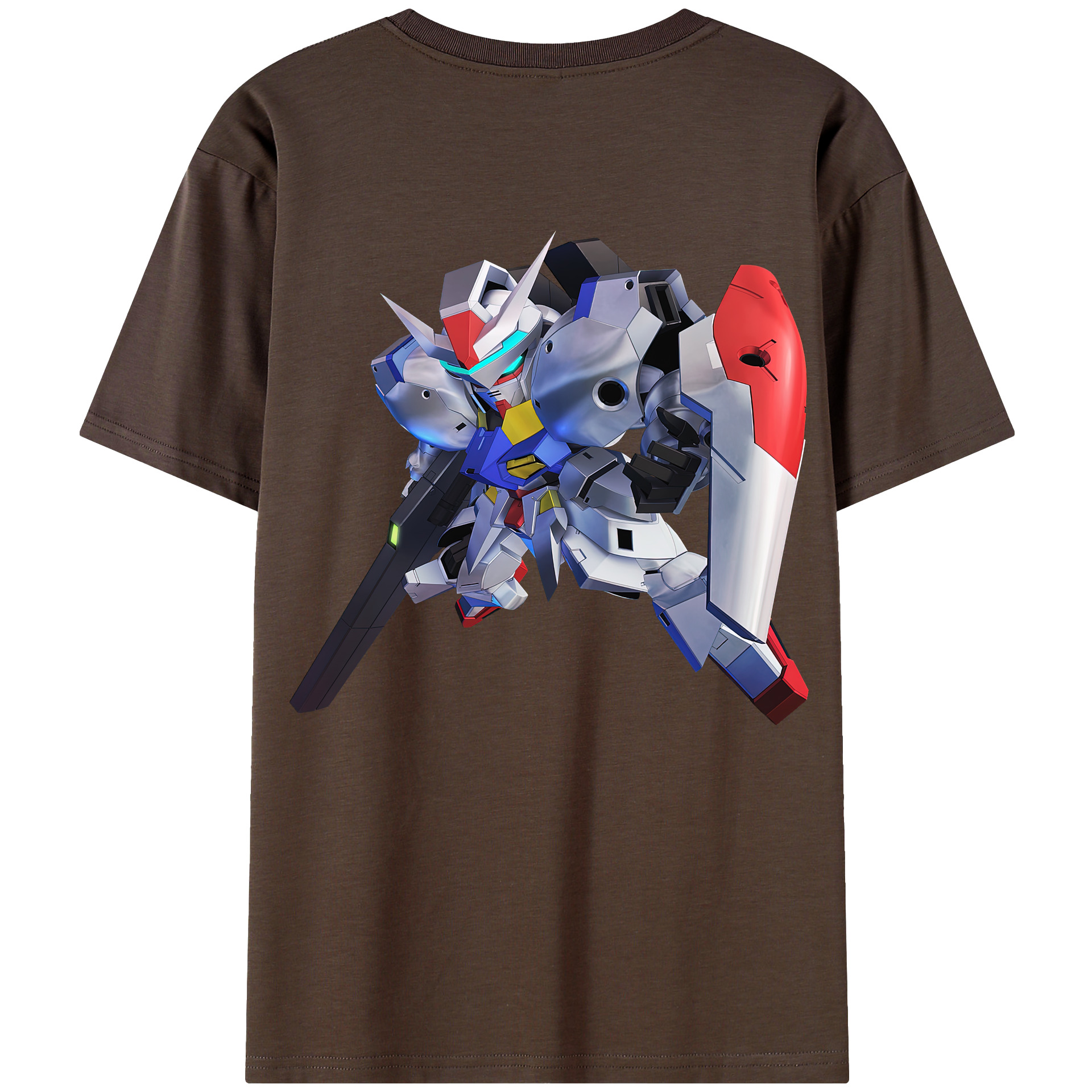 （画像用） 機動戦士ガンダム Mobile Suit Gundam 綿100％半袖Tシャツ（背面プリント）