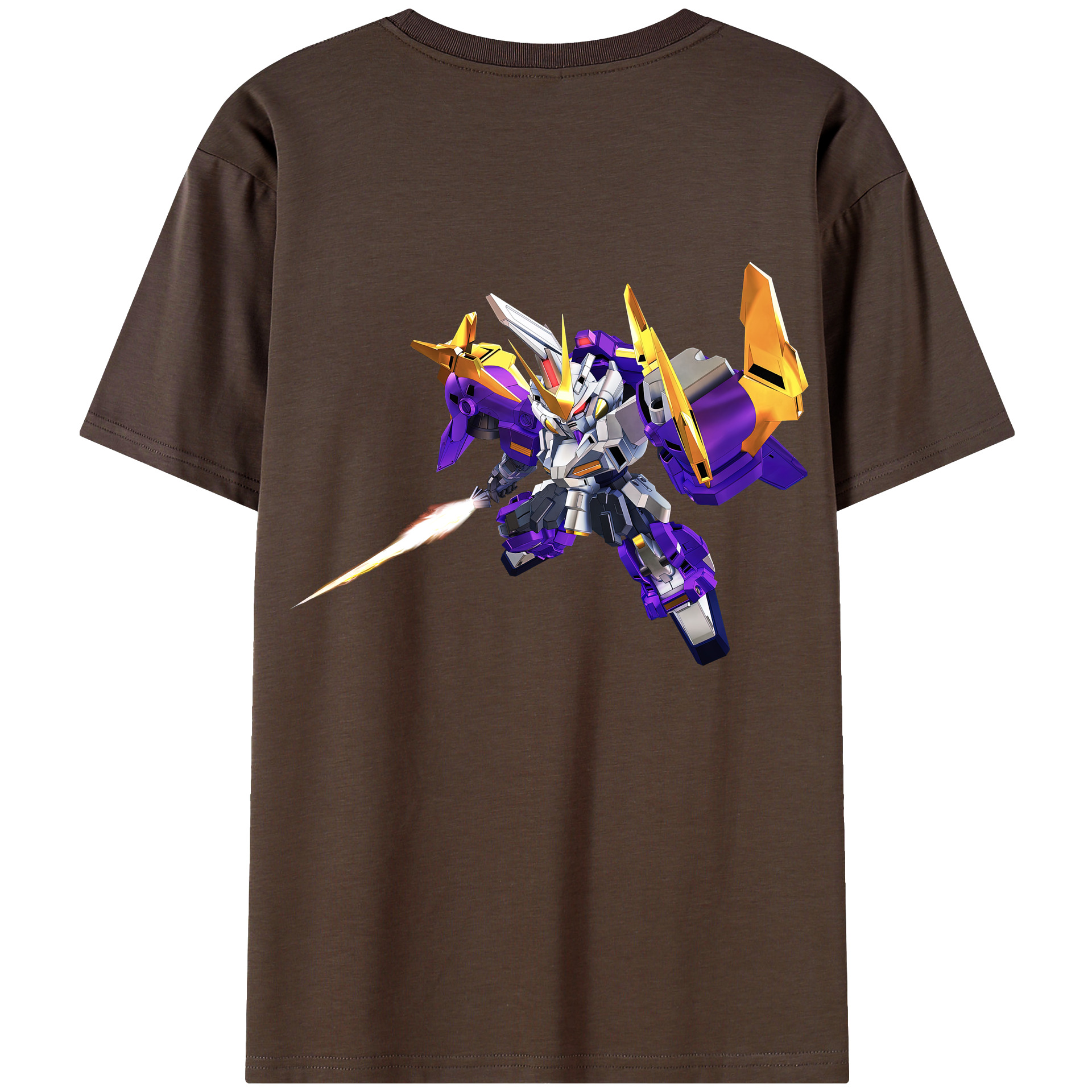 （画像用） 機動戦士ガンダム Mobile Suit Gundam 綿100％半袖Tシャツ（背面プリント）