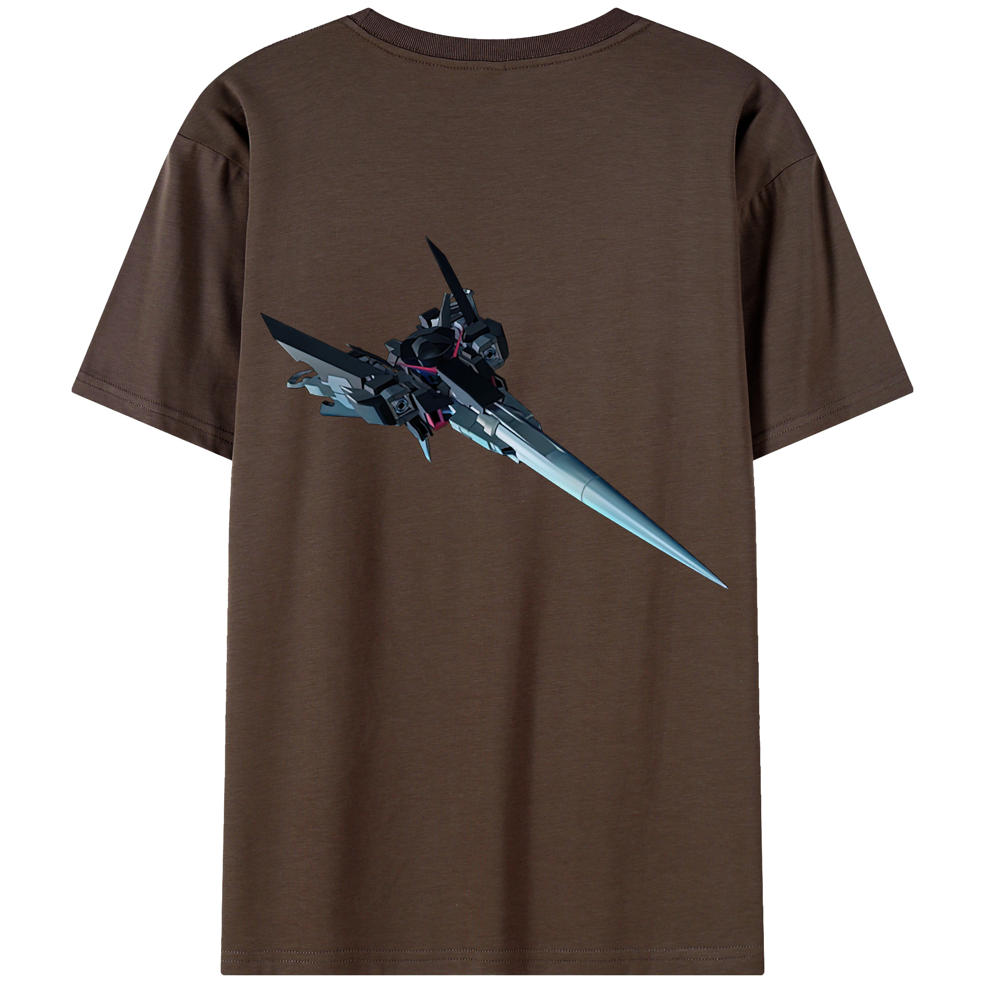 （画像用） 機動戦士ガンダム Mobile Suit Gundam 綿100％半袖Tシャツ（背面プリント）
