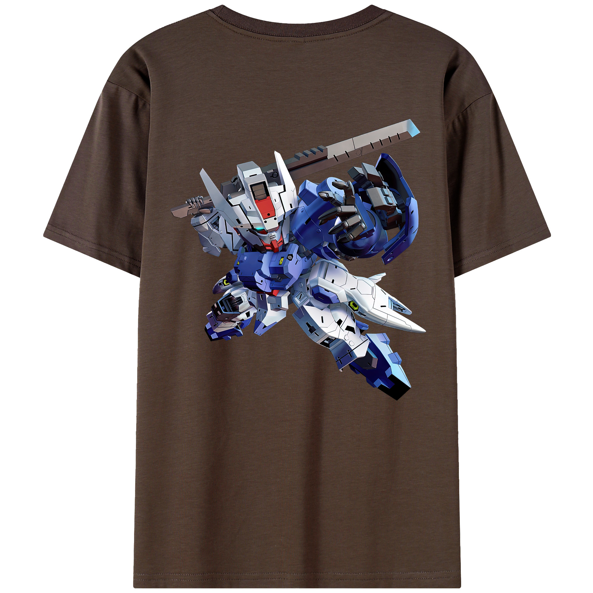 （画像用） 機動戦士ガンダム Mobile Suit Gundam 綿100％半袖Tシャツ（背面プリント）