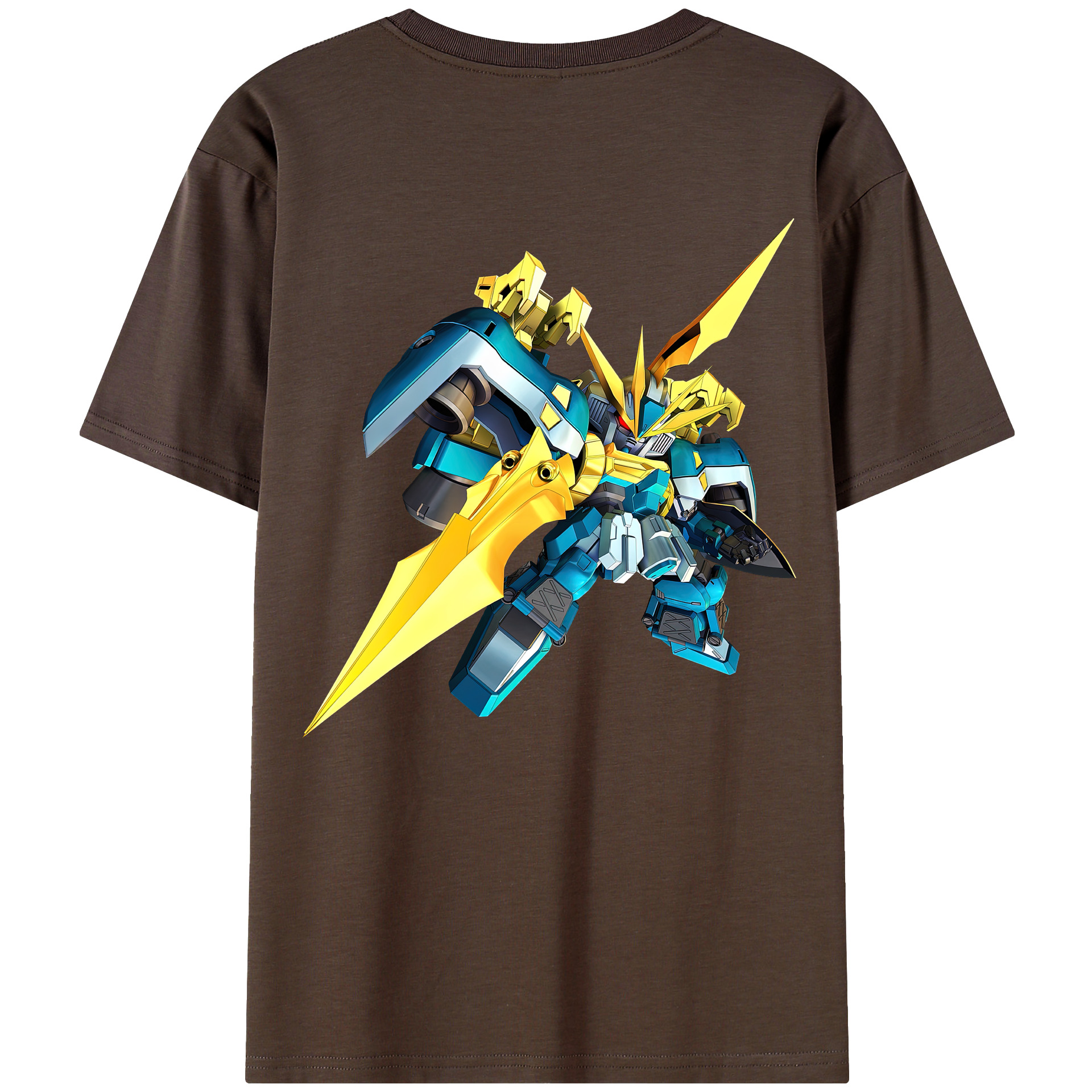 （画像用） 機動戦士ガンダム Mobile Suit Gundam 綿100％半袖Tシャツ（背面プリント）