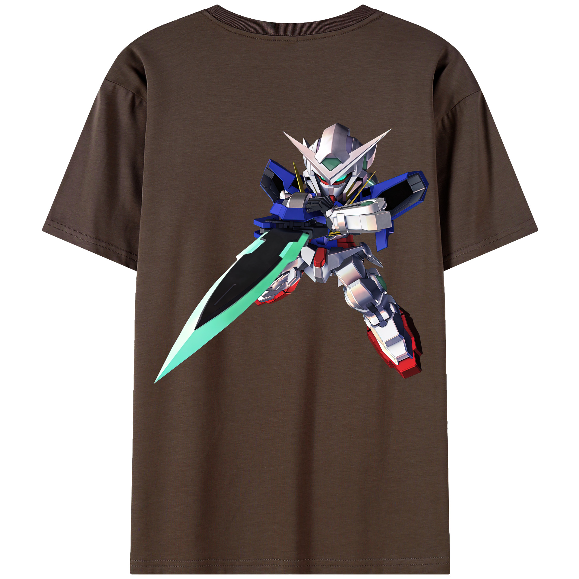 （画像用） 機動戦士ガンダム Mobile Suit Gundam 綿100％半袖Tシャツ（背面プリント）