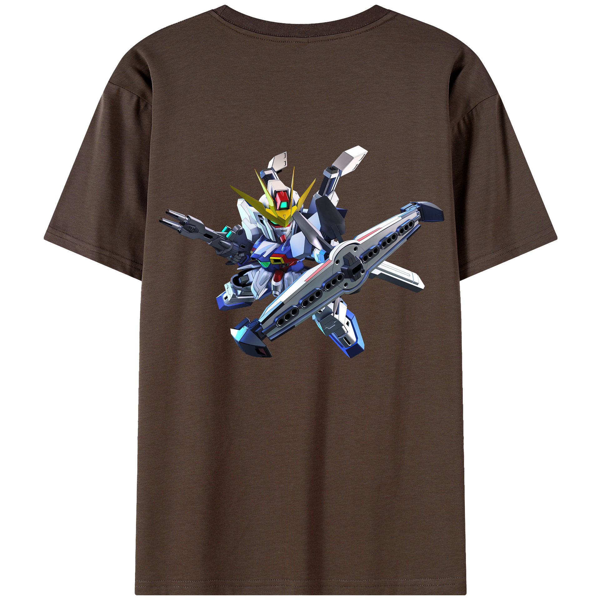 （画像用） 機動戦士ガンダム Mobile Suit Gundam 綿100％半袖Tシャツ（背面プリント）