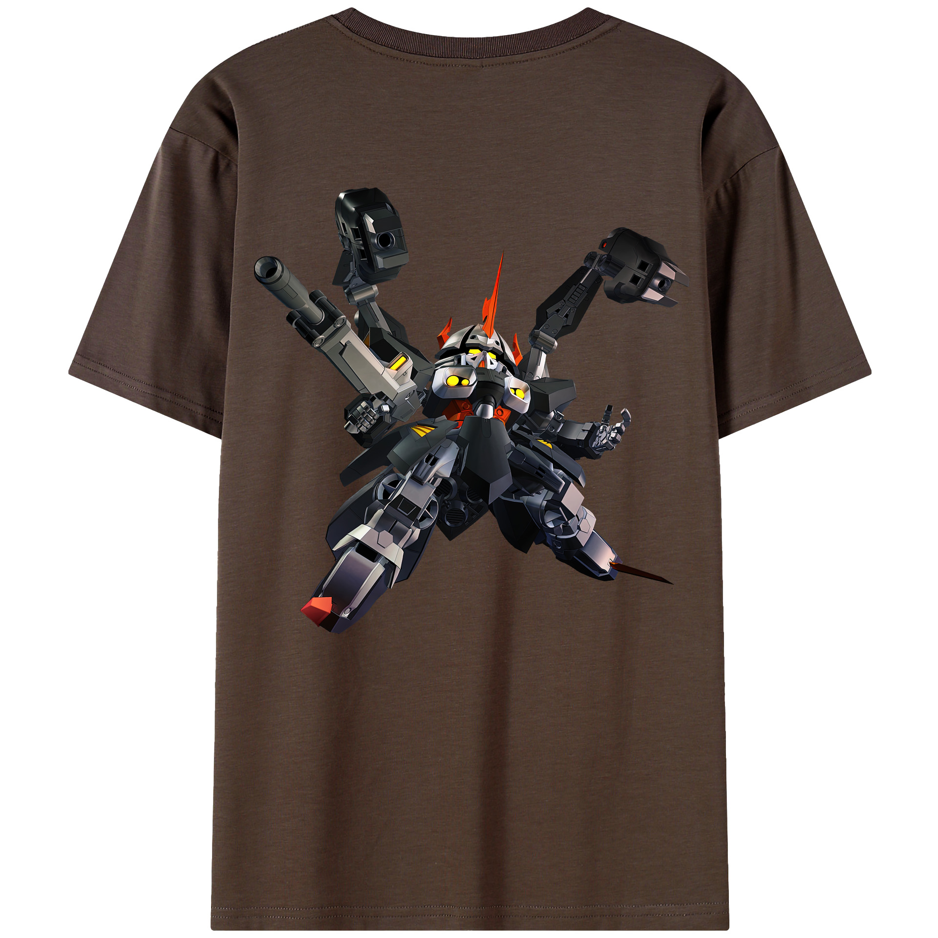 （画像用） 機動戦士ガンダム Mobile Suit Gundam 綿100％半袖Tシャツ（背面プリント）