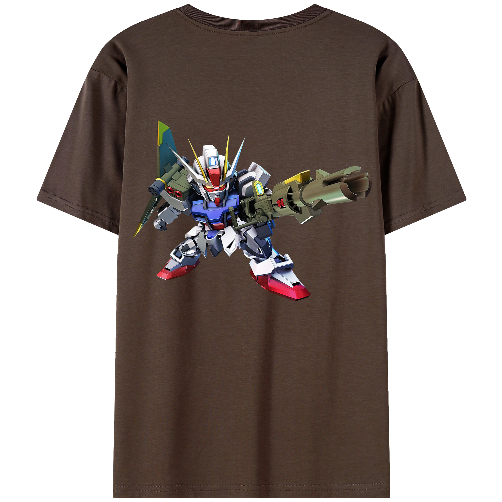 （画像用） 機動戦士ガンダム Mobile Suit Gundam 綿100％半袖Tシャツ（背面プリント）
