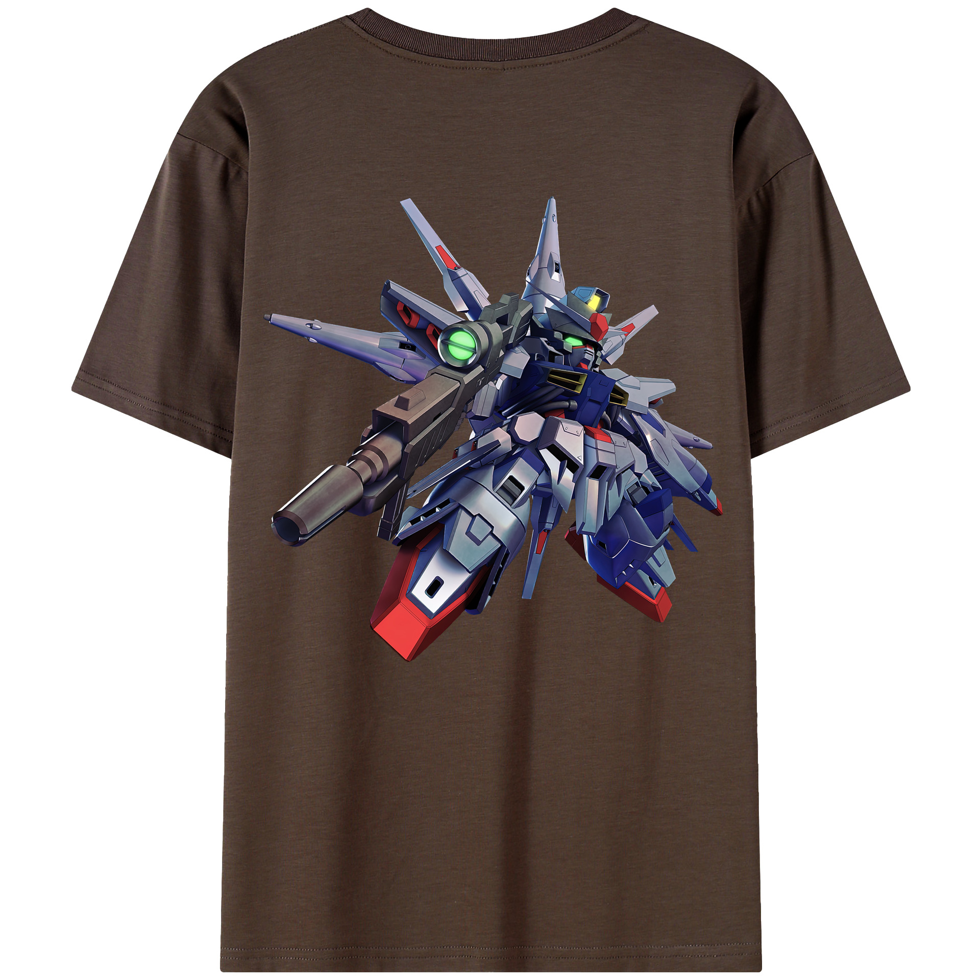 （画像用） 機動戦士ガンダム Mobile Suit Gundam 綿100％半袖Tシャツ（背面プリント）