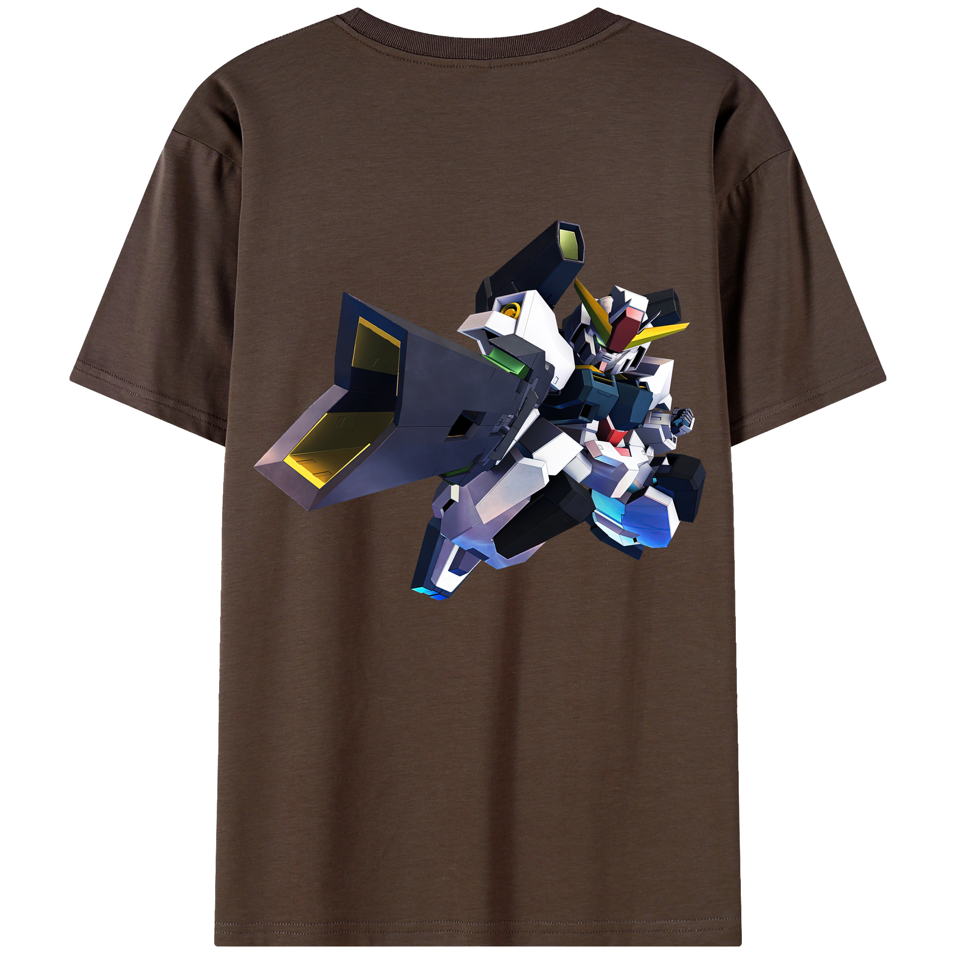 （画像用） 機動戦士ガンダム Mobile Suit Gundam 綿100％半袖Tシャツ（背面プリント）