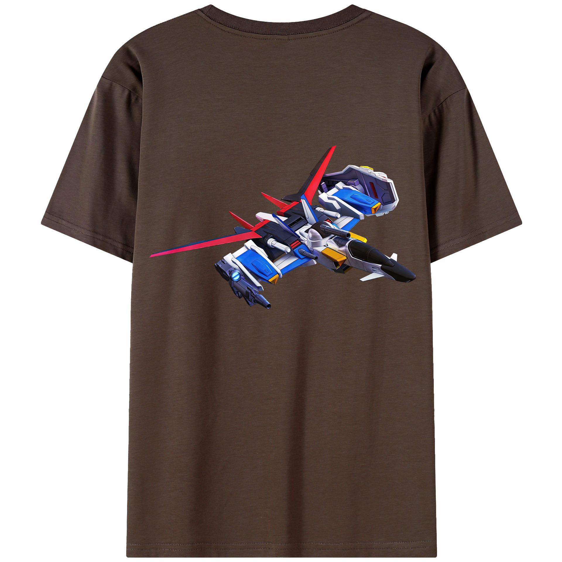 （画像用） 機動戦士ガンダム Mobile Suit Gundam 綿100％半袖Tシャツ（背面プリント）