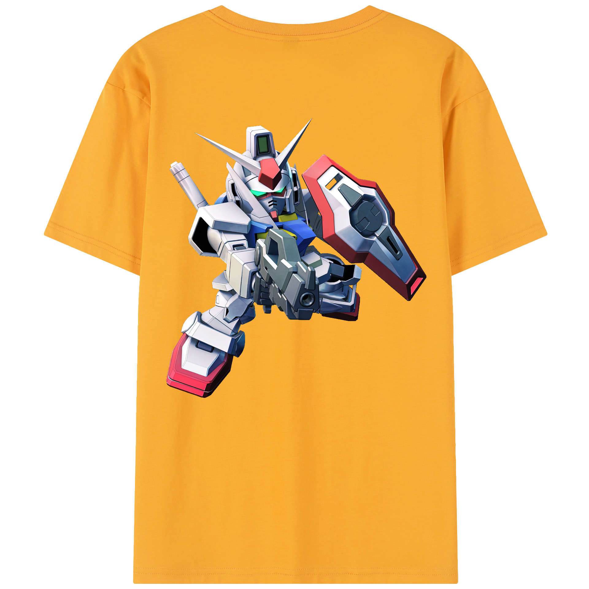 （画像用） 機動戦士ガンダム Mobile Suit Gundam 綿100％半袖Tシャツ（背面プリント）