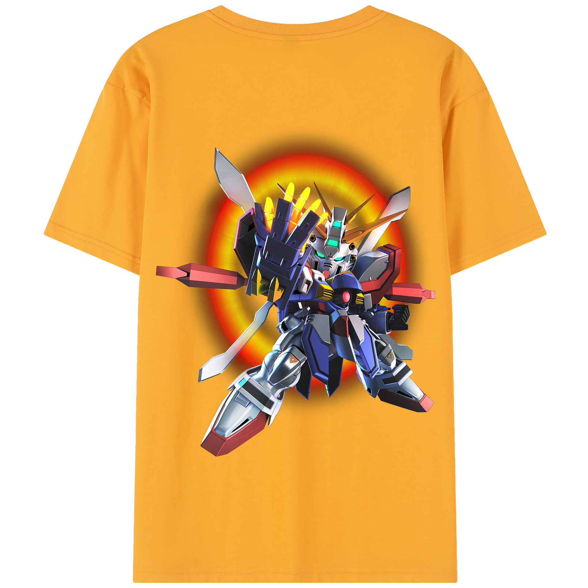 （画像用） 機動戦士ガンダム Mobile Suit Gundam 綿100％半袖Tシャツ（背面プリント）