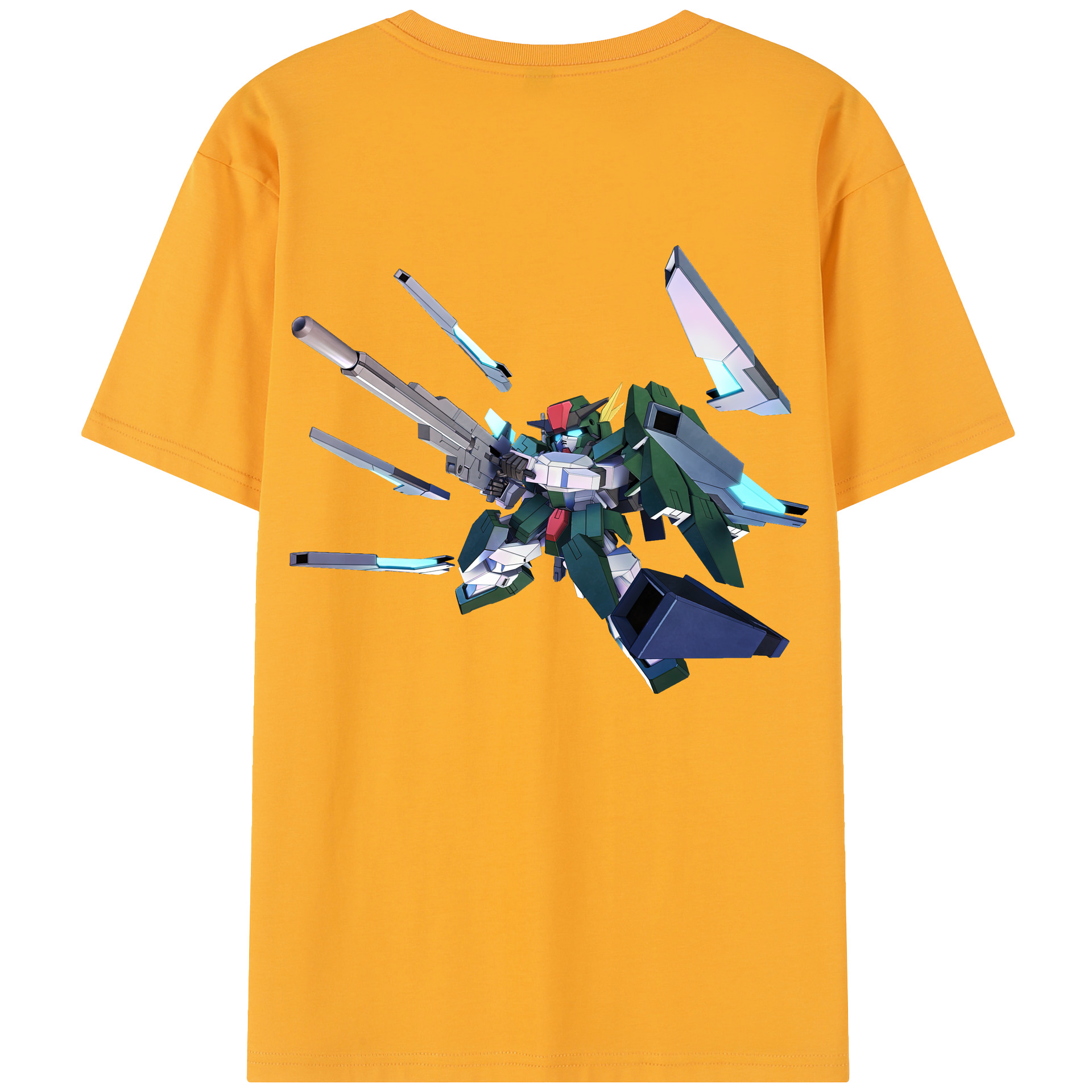（画像用） 機動戦士ガンダム Mobile Suit Gundam 綿100％半袖Tシャツ（背面プリント）