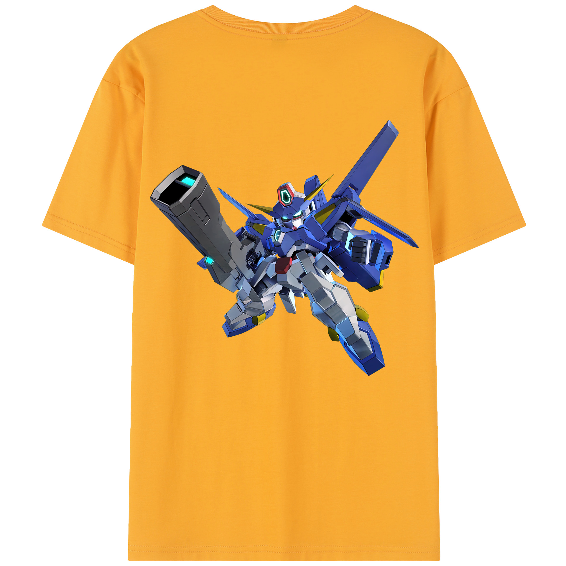 （画像用） 機動戦士ガンダム Mobile Suit Gundam 綿100％半袖Tシャツ（背面プリント）