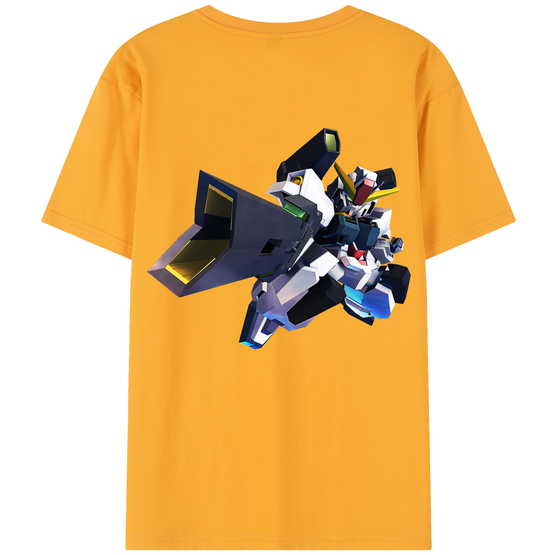 （画像用） 機動戦士ガンダム Mobile Suit Gundam 綿100％半袖Tシャツ（背面プリント）