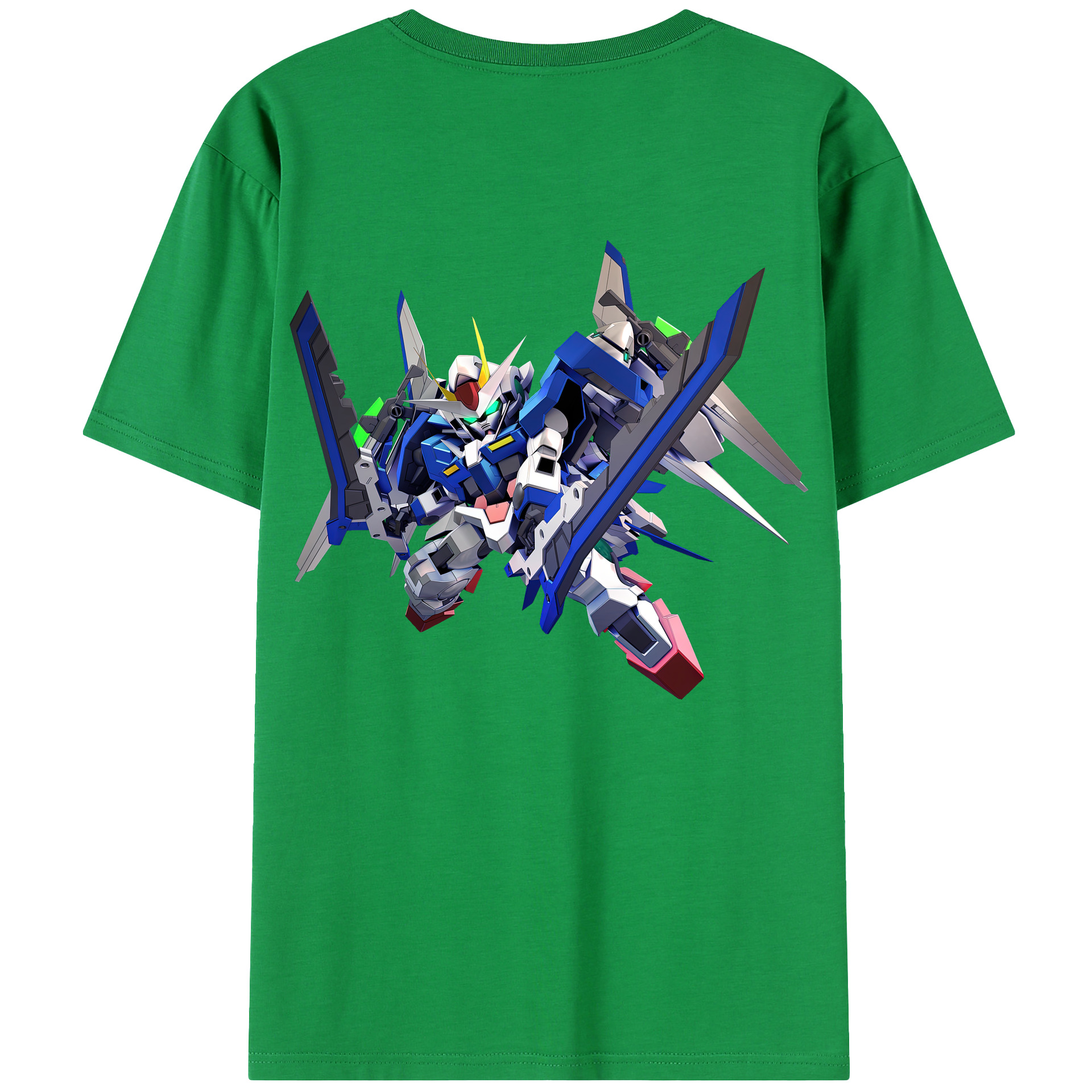 （画像用） 機動戦士ガンダム Mobile Suit Gundam 綿100％半袖Tシャツ（背面プリント）